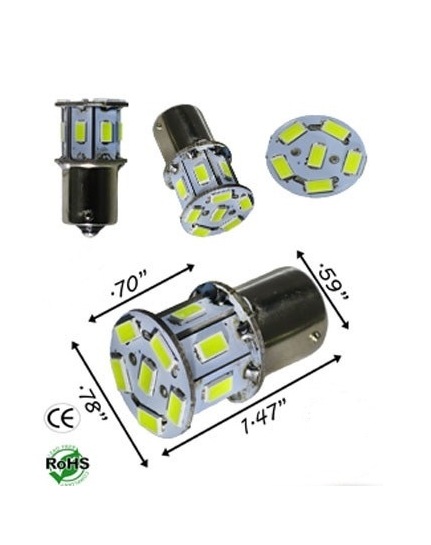 13 LED 24 Volt AC 2.6 Watt 360 Degree BA15S LED Bulb product 74548