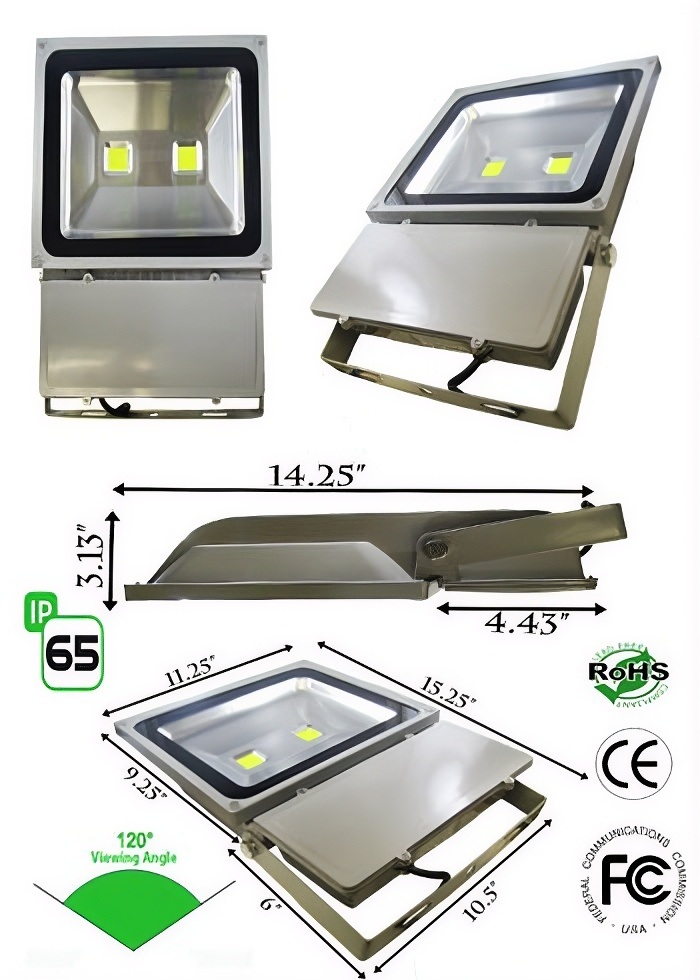Rebaydo Flood Outdoor 100 Watt LED 86-265 VAC