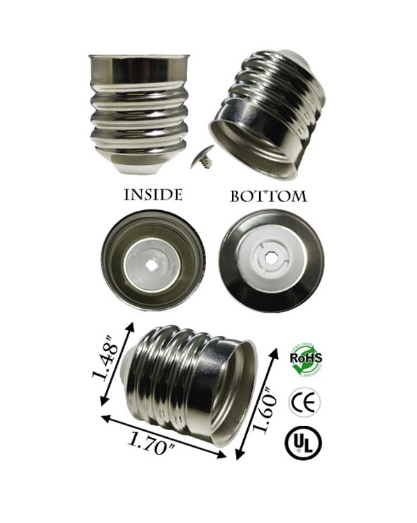 Rebaydo 2pcs E39 Mogul Solder-Free Socket Base