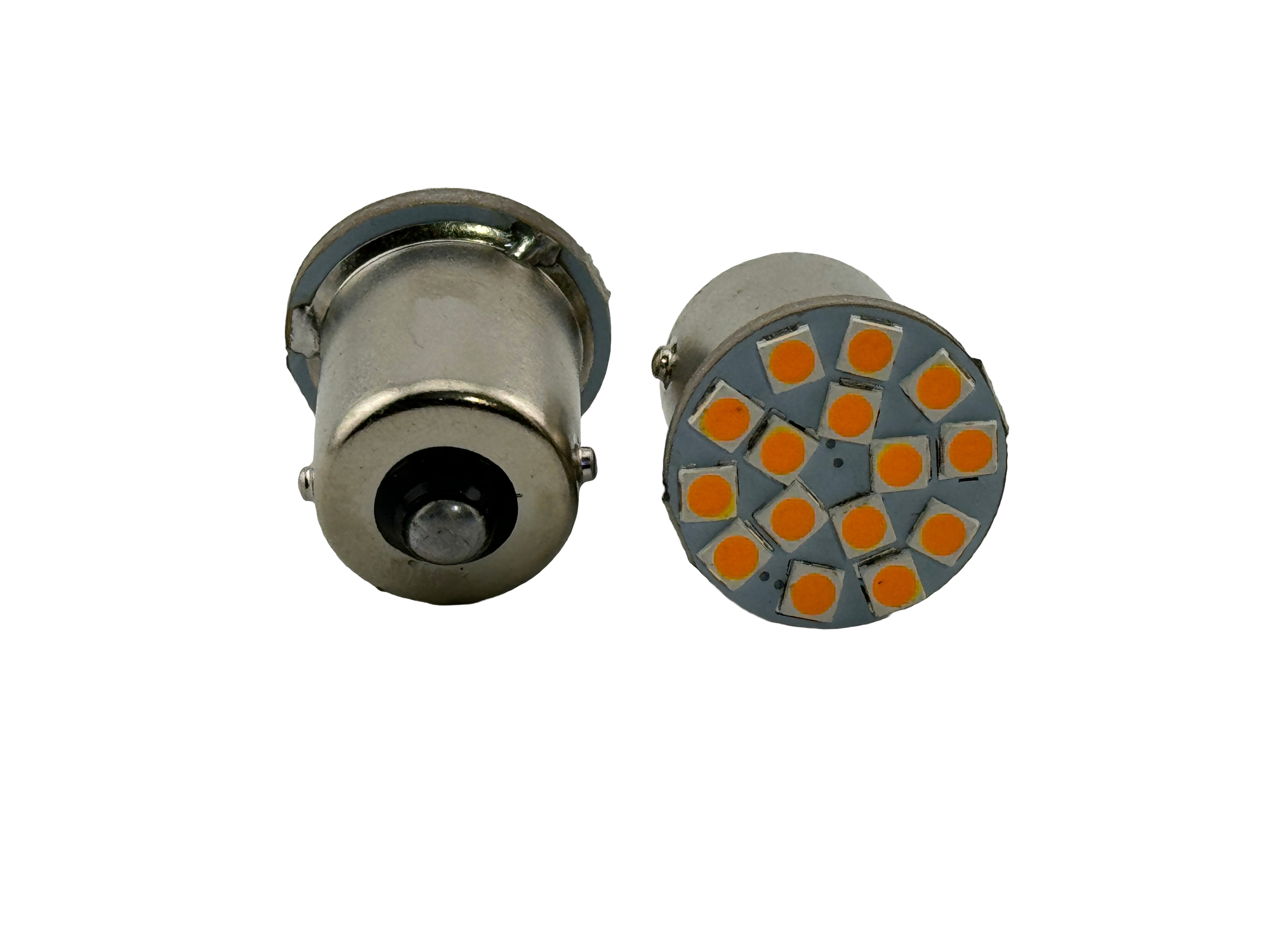 Rebaydo 2pcs BA15S LED Miniature Bulb 12 Volt 15 SMD 3030