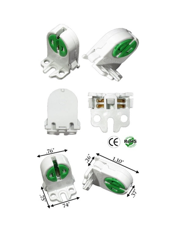 Rebaydo 2pcs T5 female Socket Tombstone Non Shunted 