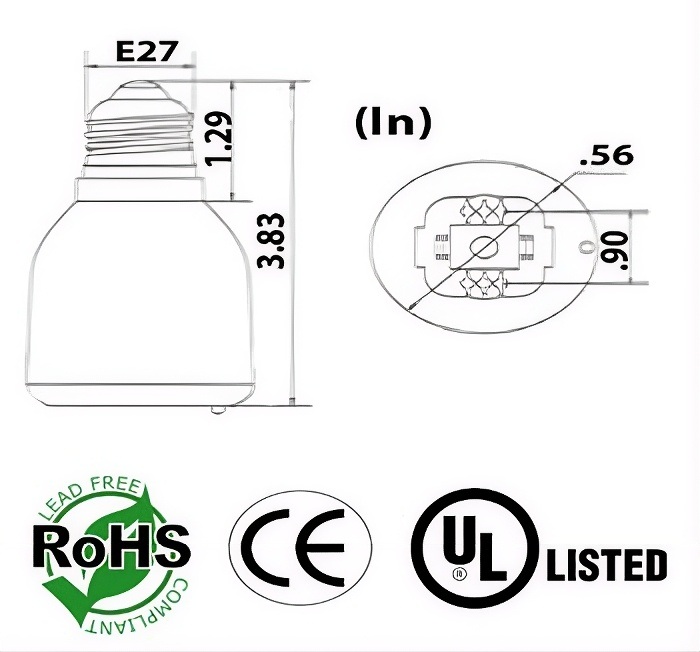 E26 male to G24 4 Pin and 2 pin female Converter product 24757