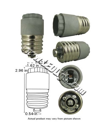 E39 male to E26 E27 female Long Adapter Converter product 45121