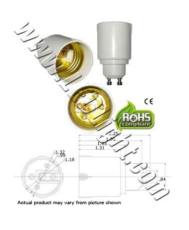 GU10 male To E26 E27 female Converter Adapter  product 48753