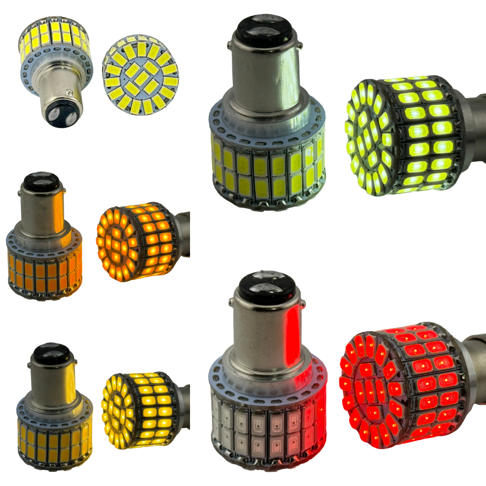 BA15D 1158  6 Volt 60 SMD 5730 Dual Filament Reduced Profile product 62147