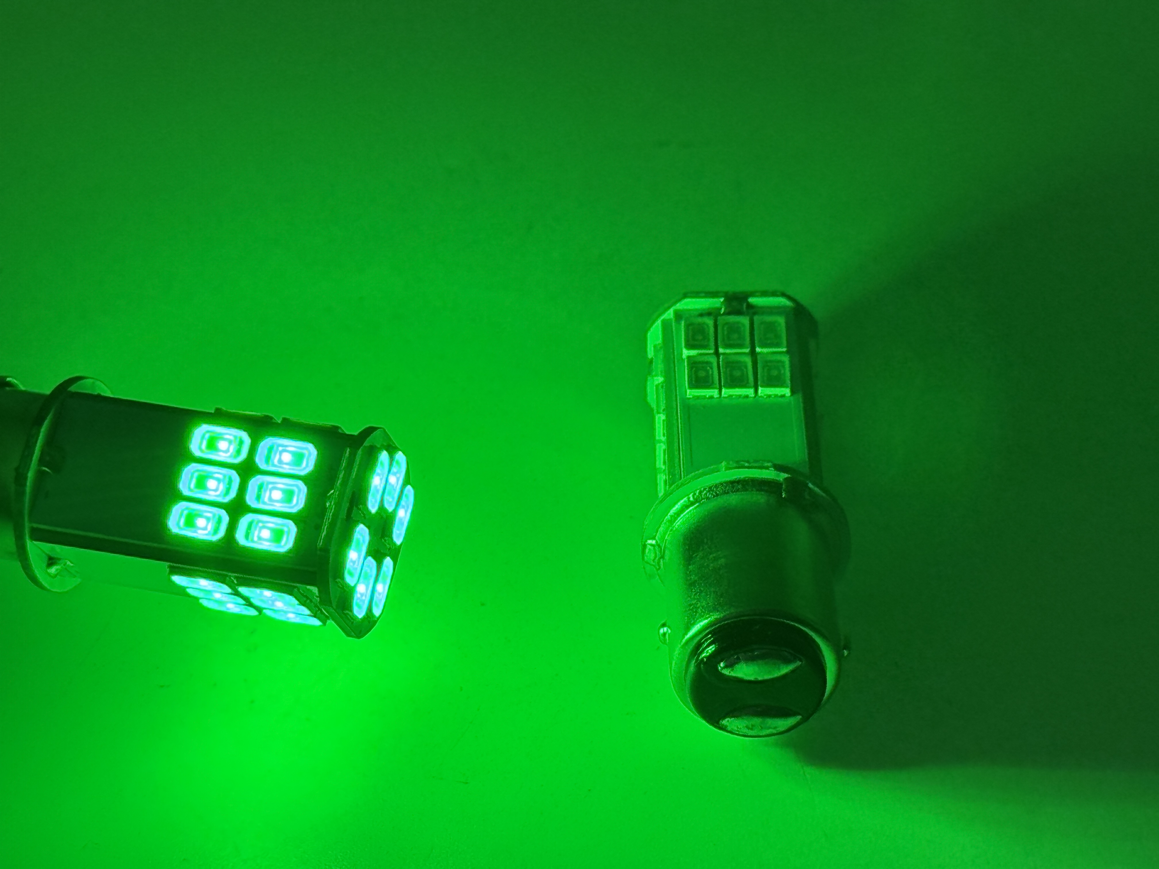 Rebaydo 2pcs 6 Volt BAY15D LED Head Light Dual Filament