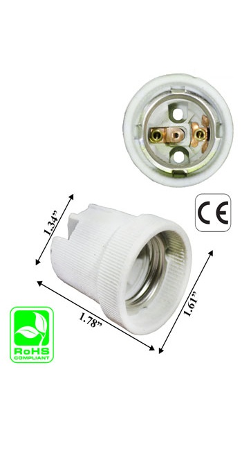 Rebaydo 2pcs F519 E26/E27 Lamp Holder with screws