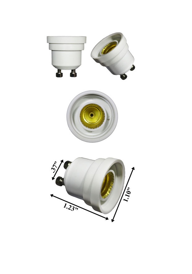 Rebaydo 2pcs GU10 male to E12 female Converter
