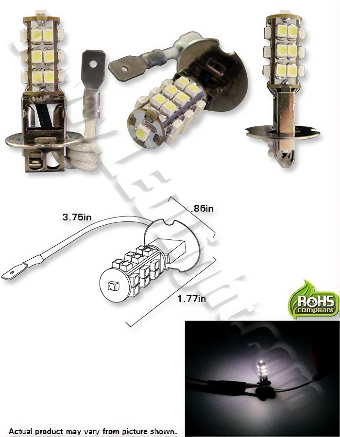 1.2 watt h1 led fog light