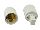 Rebaydo 2pcs G23 2 Pin male to E26 female Converter Adapter