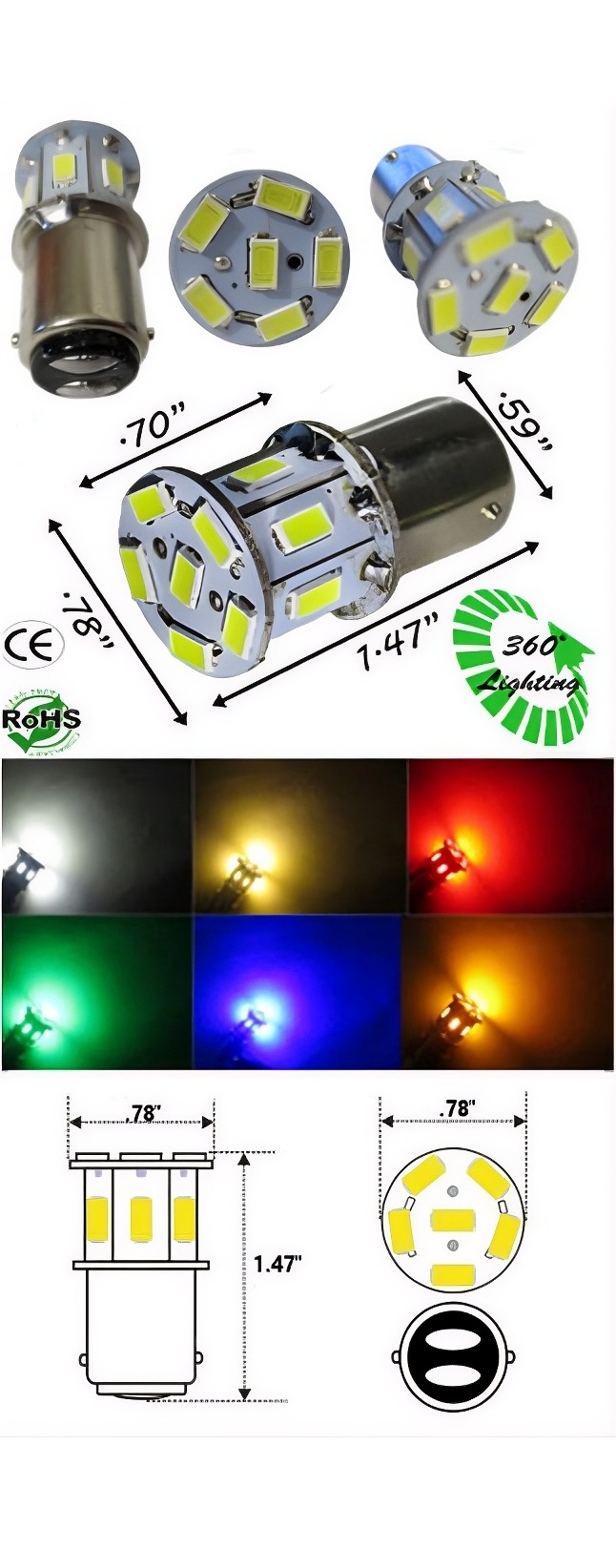 1158 Miniature LED Bulb product 87934