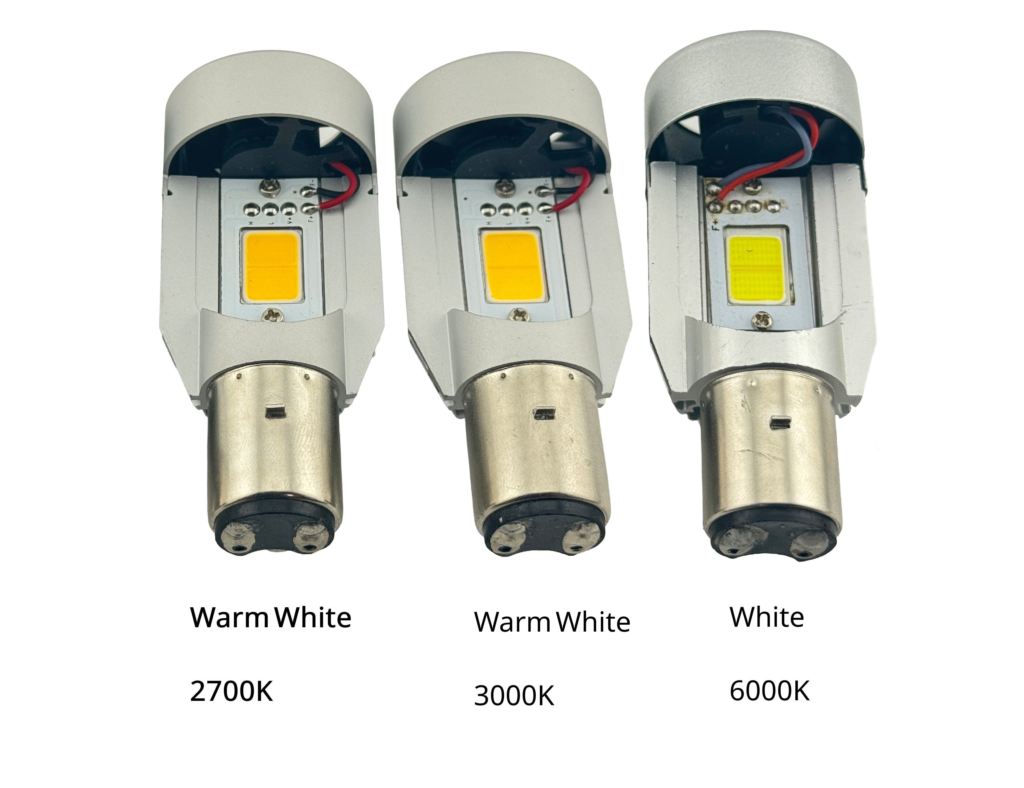 Rebaydo LED Headlight M2S 20 Watt BA20D Base 12 Volt DC High/Low Beam