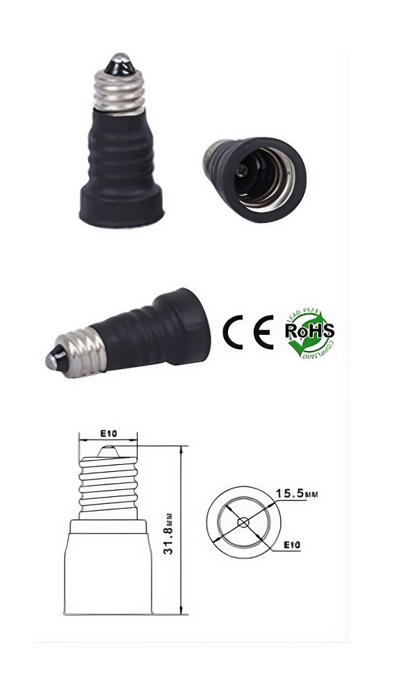 Rebaydo 2pcs E10 male to E11 female Extender Converter