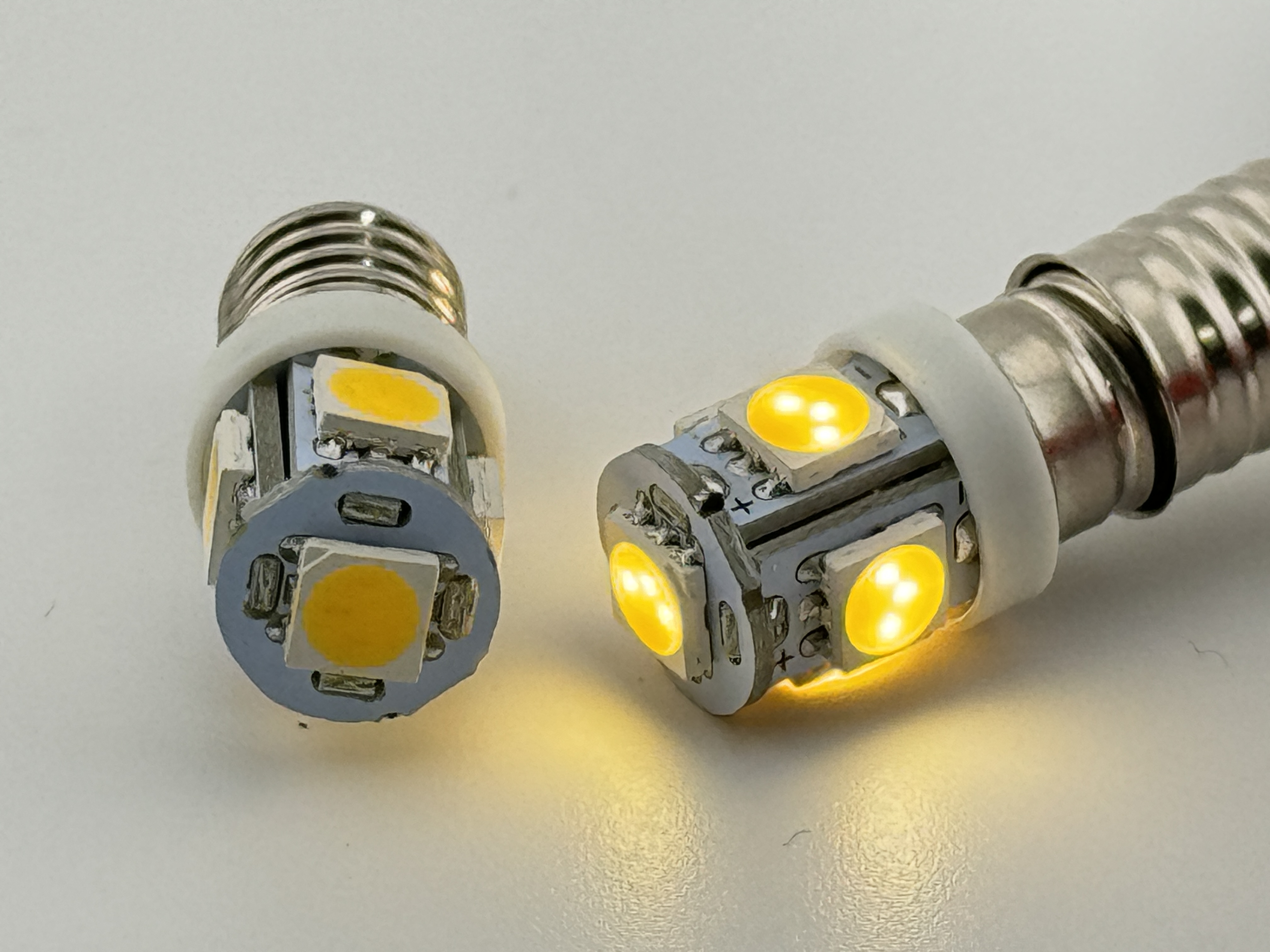 1487 LED Bulb E10 Base 12 Volt DC 1.5 Watt Dim-able 5 SMD product 57567