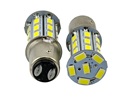 Rebaydo 2pcs 1157 LED Bulb BAY15D 27 SMD 5730 10 to 30 Volt DC 3 Watt S25