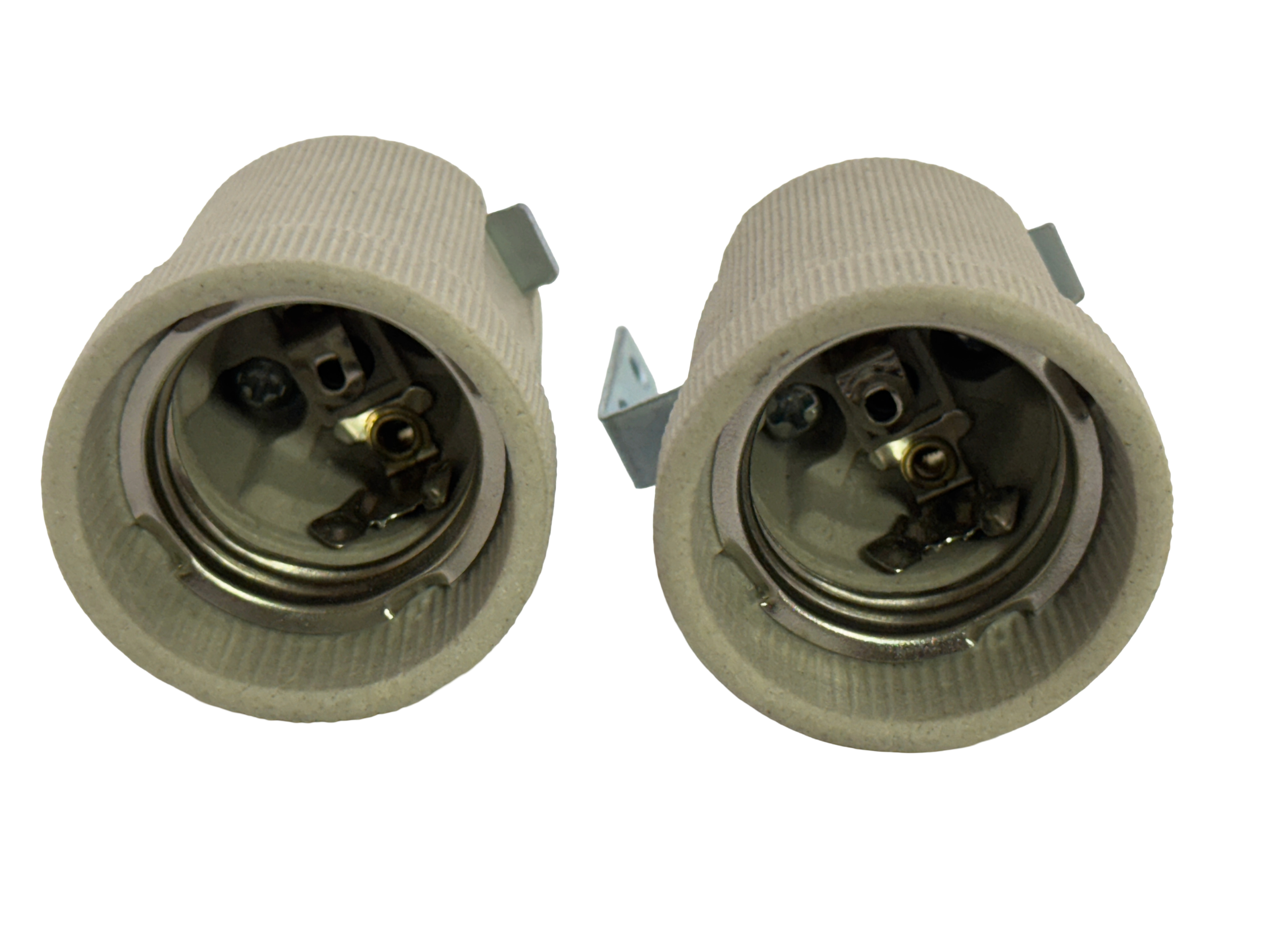 Rebaydo 2pcs E26-E27 female Socket F519 with Mounting Bracket