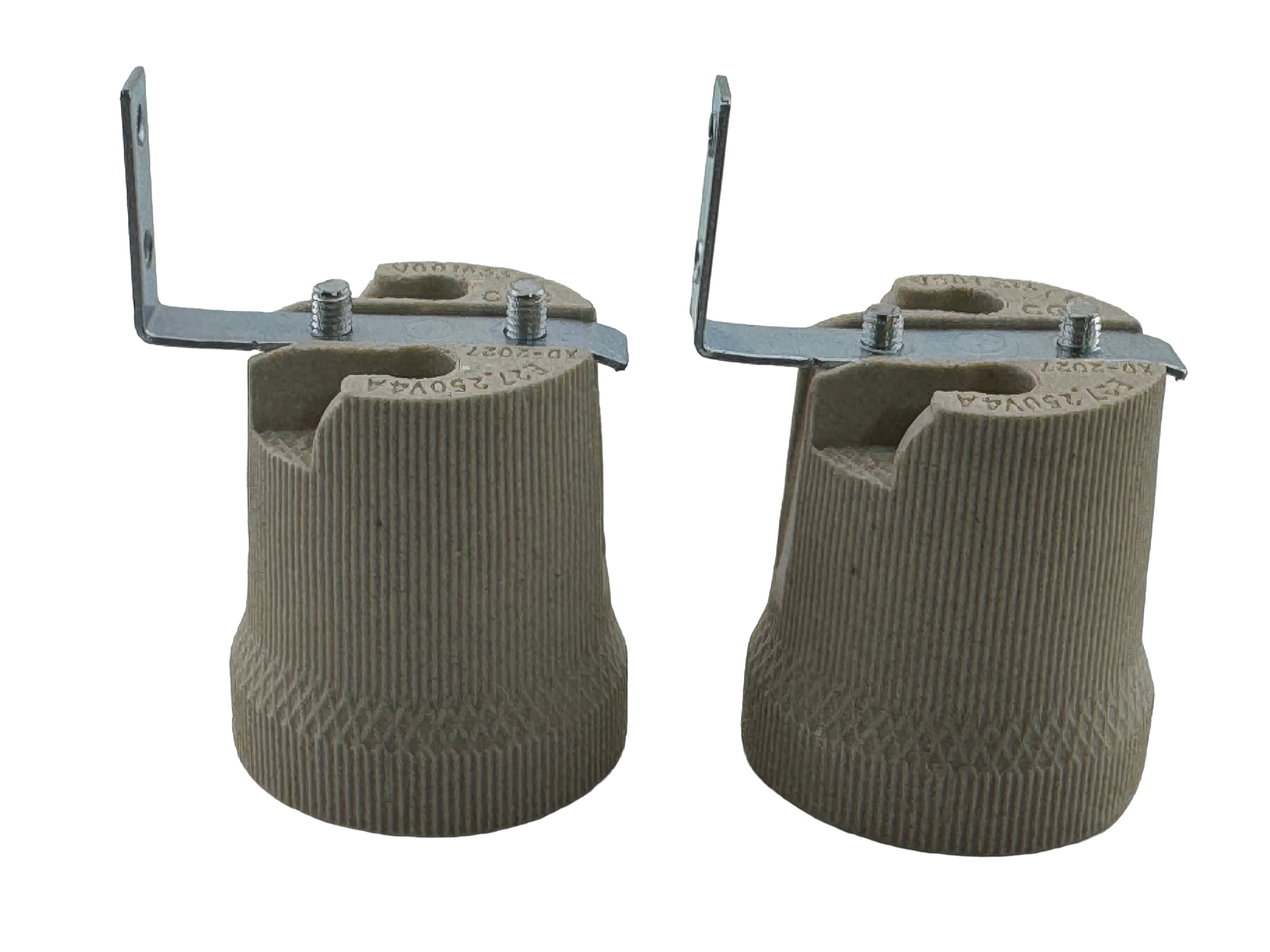 Rebaydo 2pcs E26-E27 female Socket F519 with Mounting Bracket