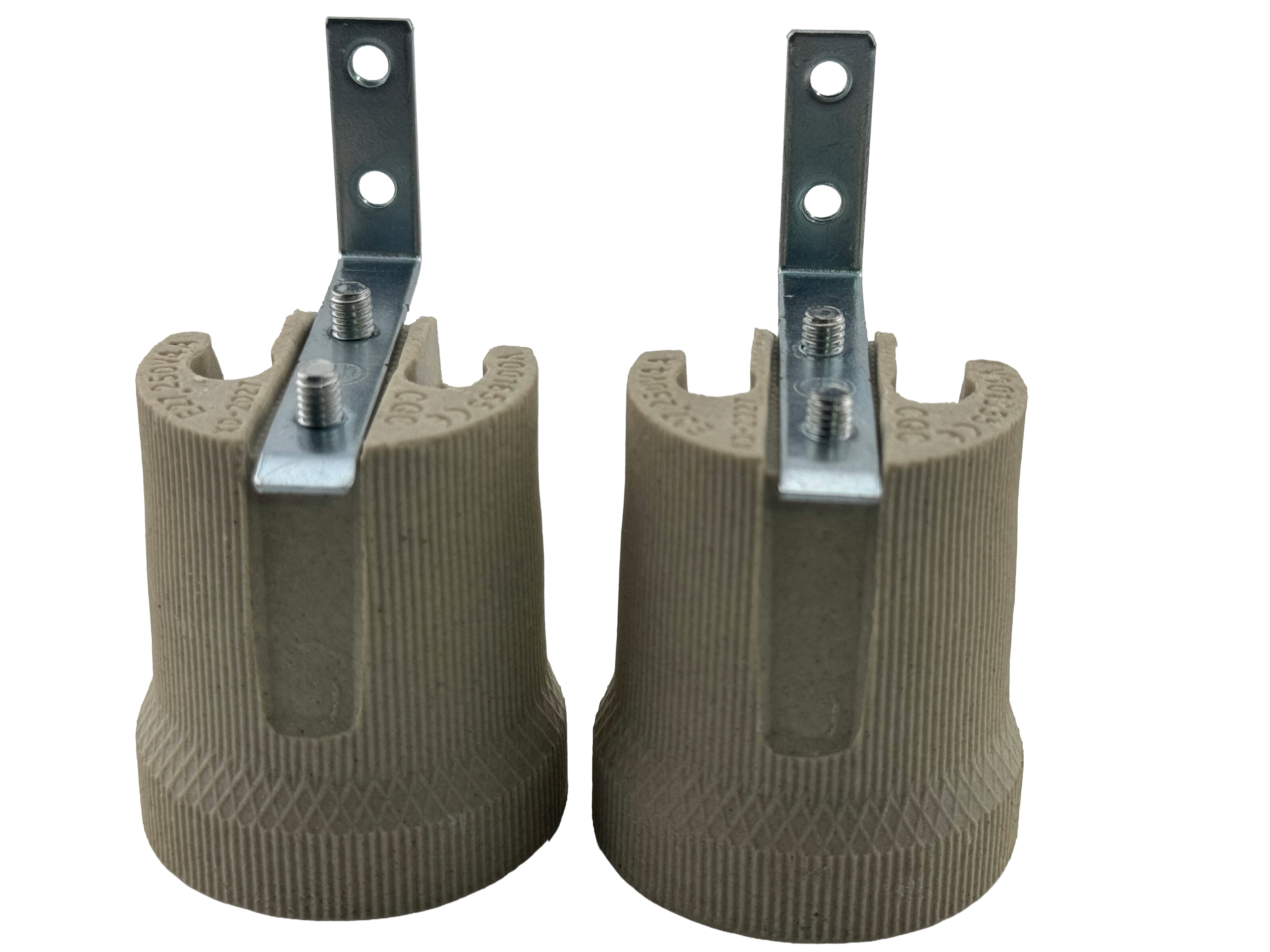 Rebaydo 2pcs E26-E27 female Socket F519 with Mounting Bracket