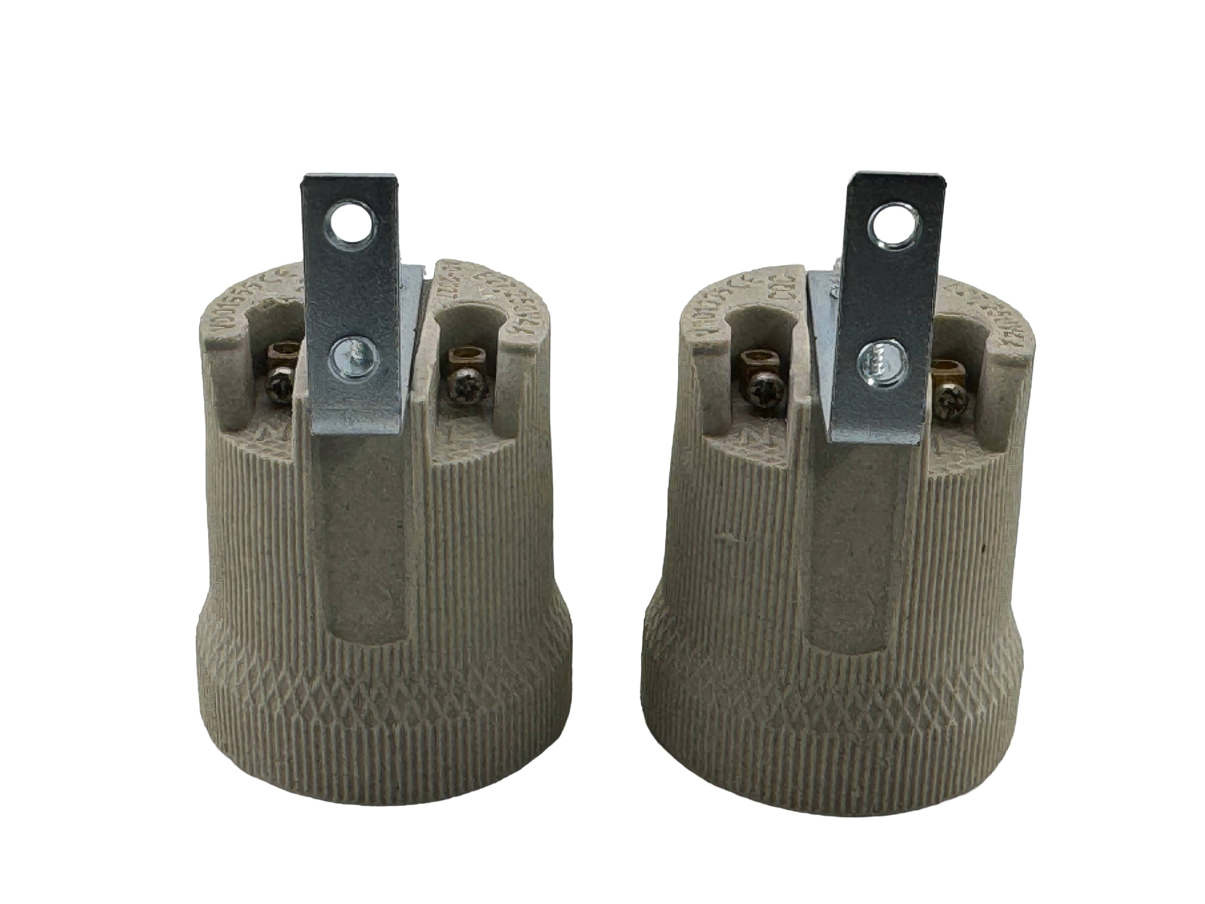 Rebaydo 2pcs E26-E27 female Socket F519 with Mounting Bracket