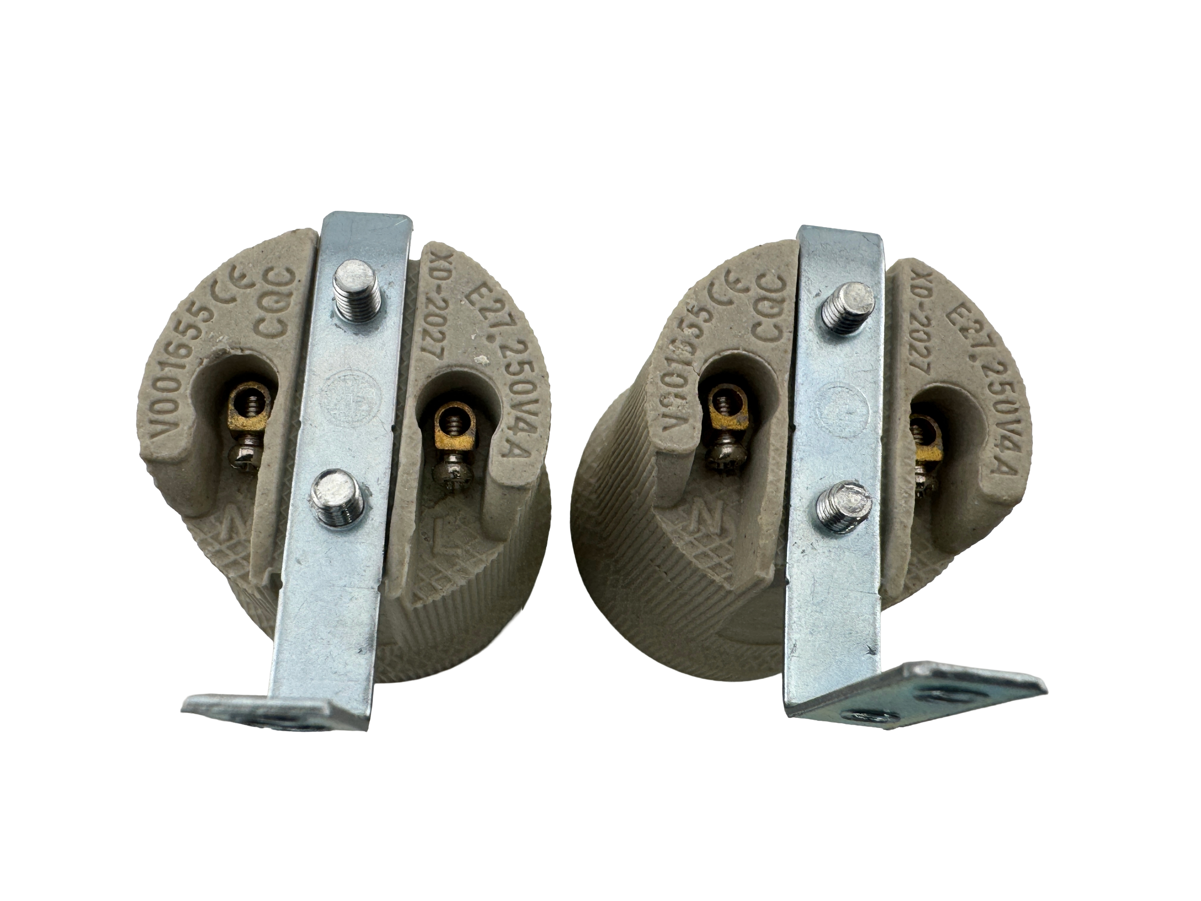 Rebaydo 2pcs E26-E27 female Socket F519 with Mounting Bracket