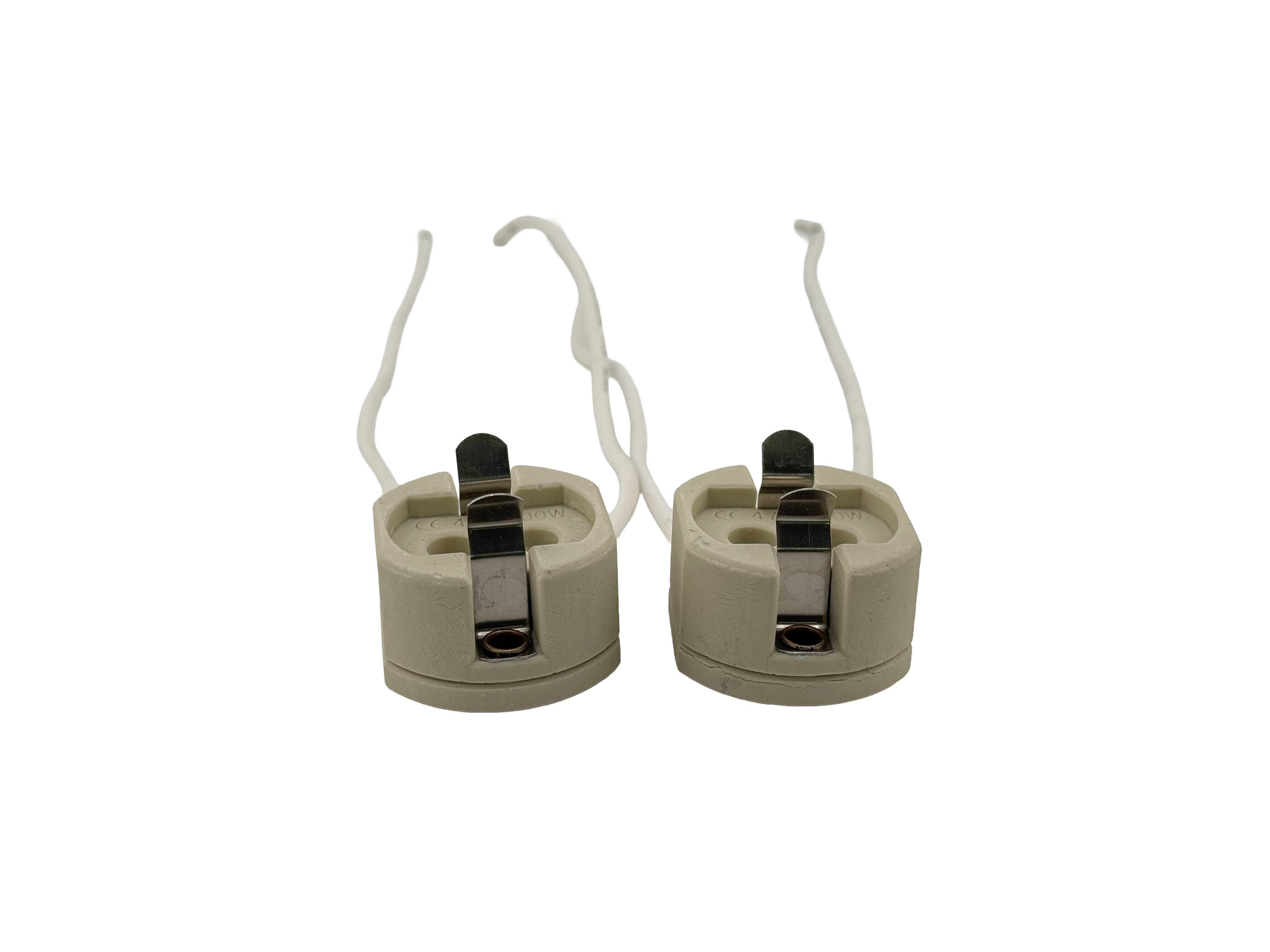 Rebaydo 2pcs G12 Ceramic Socket 250V 4A Rated with Wires