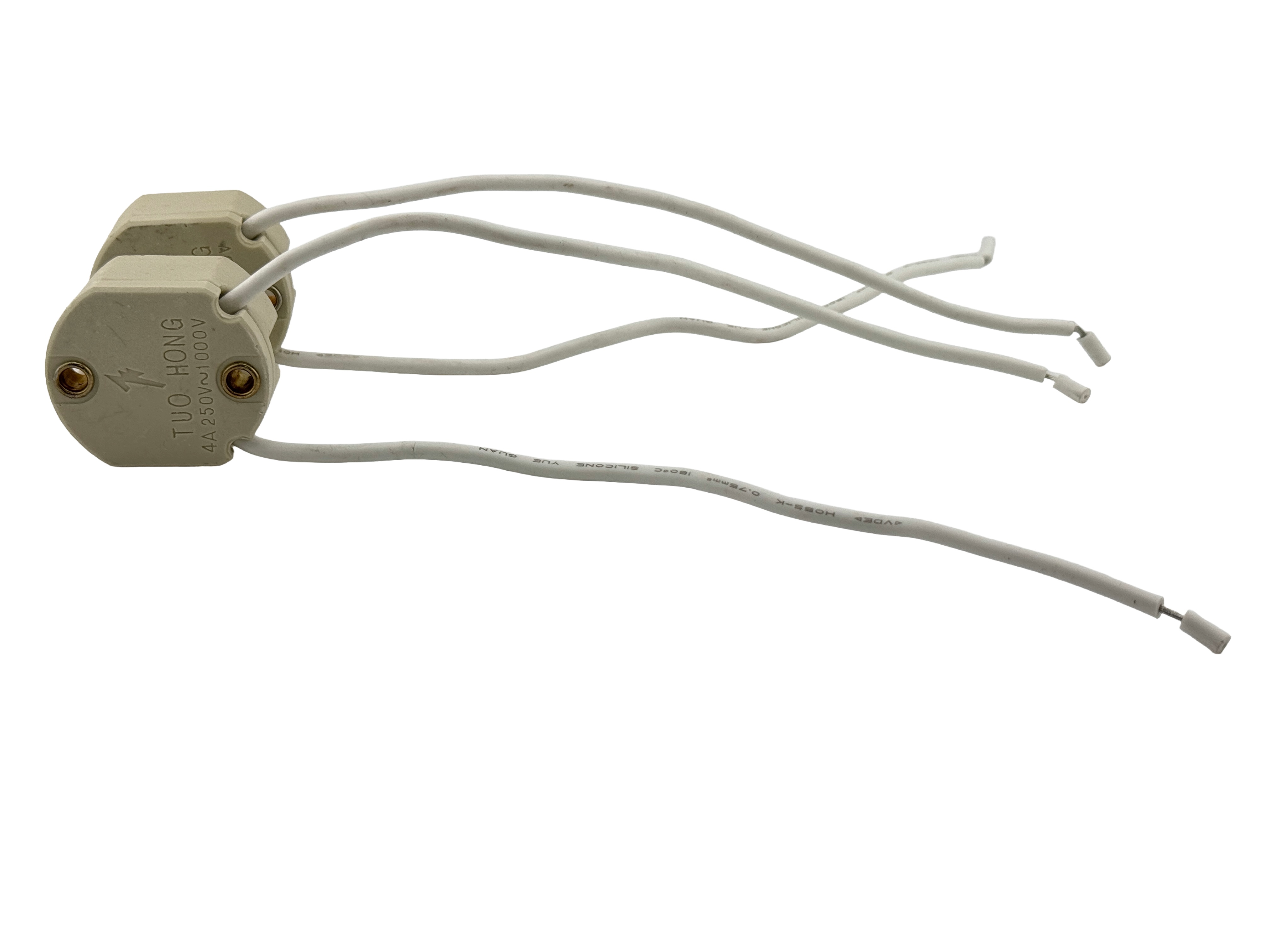 Rebaydo 2pcs G12 Ceramic Socket 250V 4A Rated with Wires