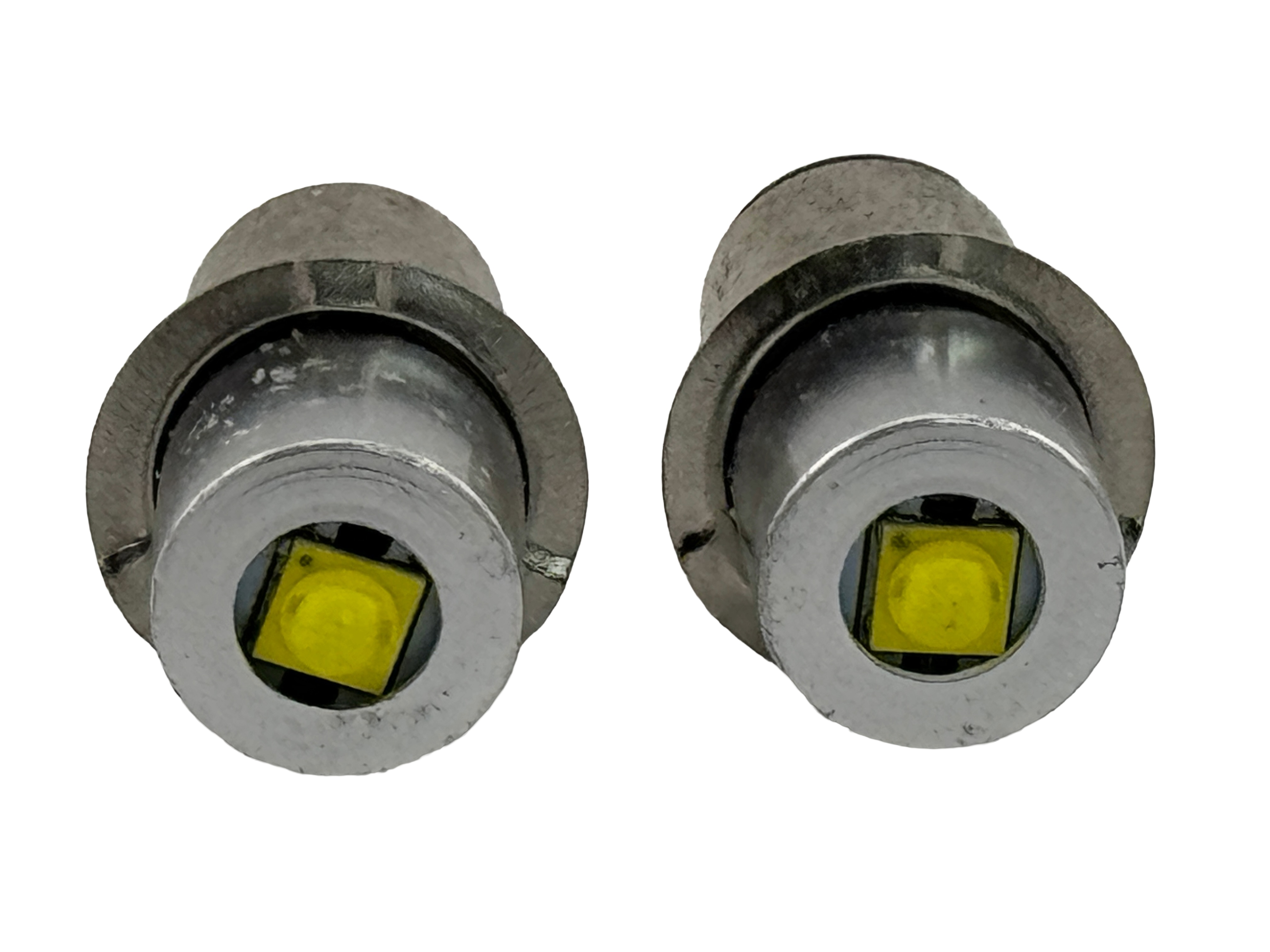 Rebaydo 2pcs  LED Flashlight Bulb P13.5S 3W 6-24V Non Polarized