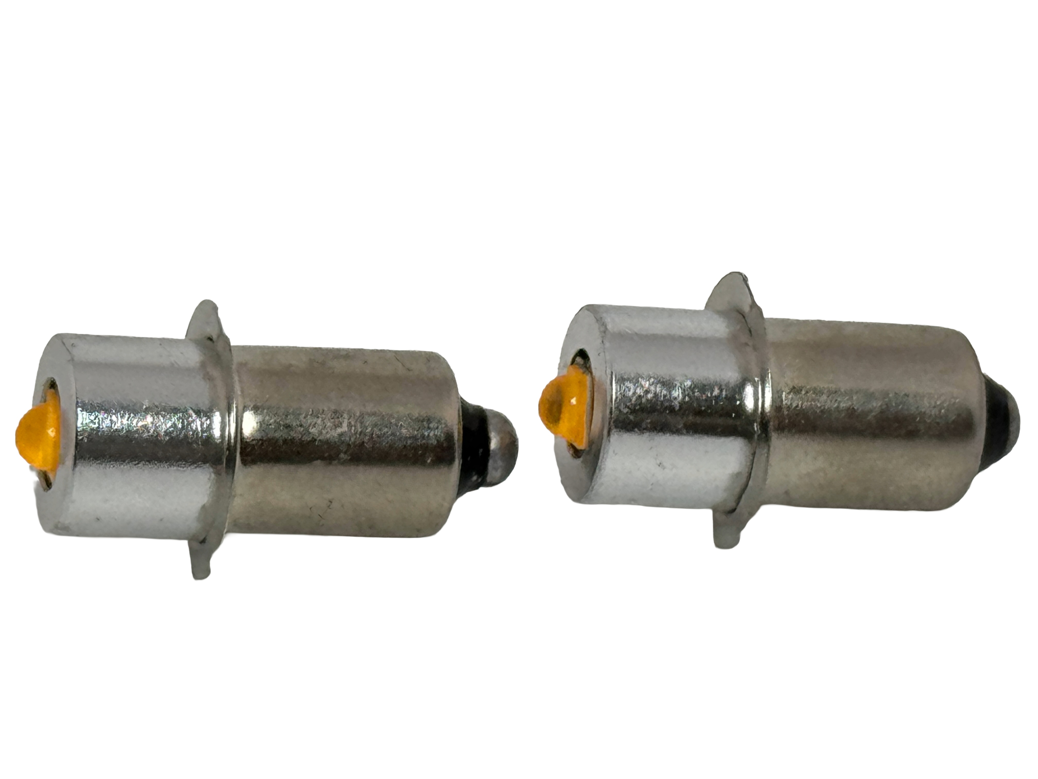 Rebaydo 2pcs  LED Flashlight Bulb P13.5S 3W 6-24V Non Polarized