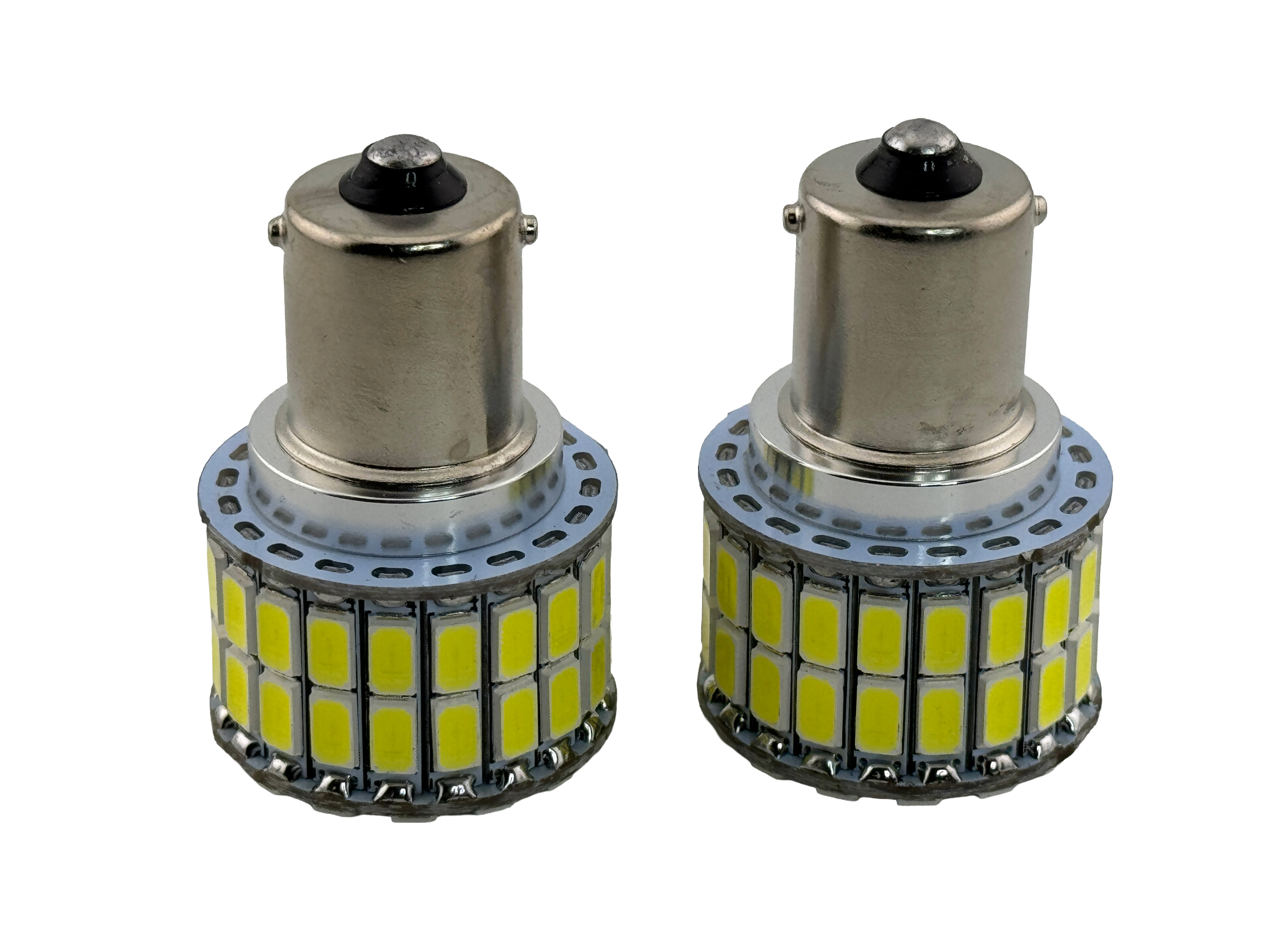 Rebaydo 2pcs BA15S 1156 12 Volt 60 SMD 5730 Single Filament Reduced Profile