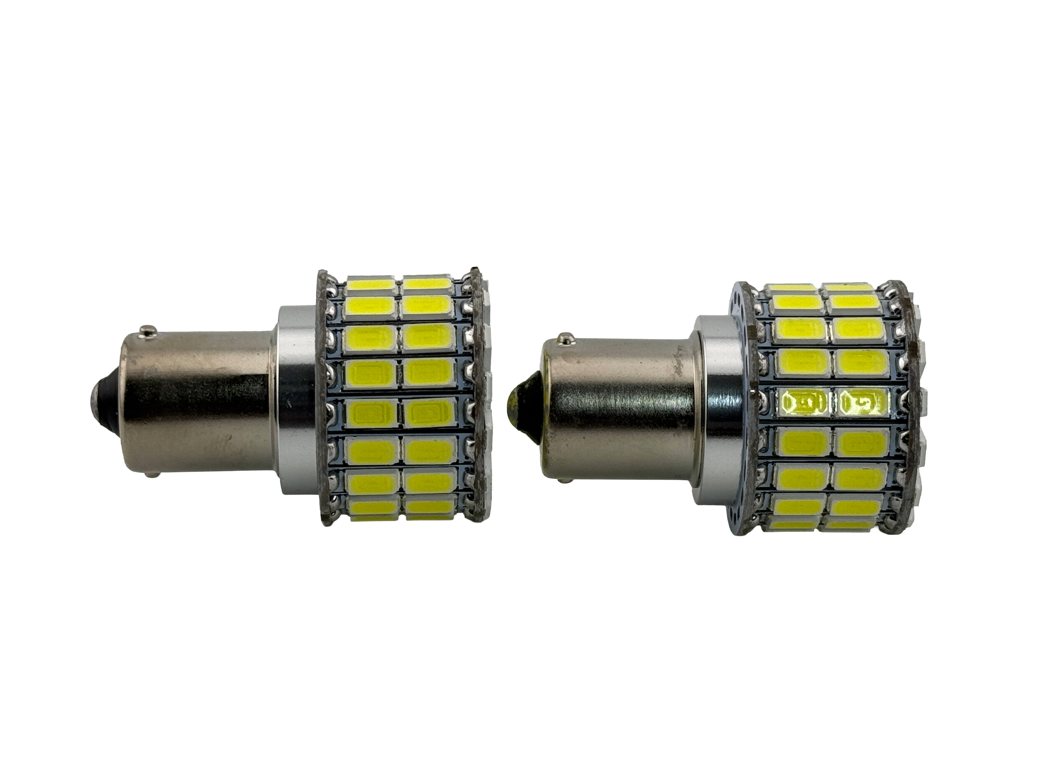 Rebaydo 2pcs BA15S 1156 12 Volt 60 SMD 5730 Single Filament Reduced Profile