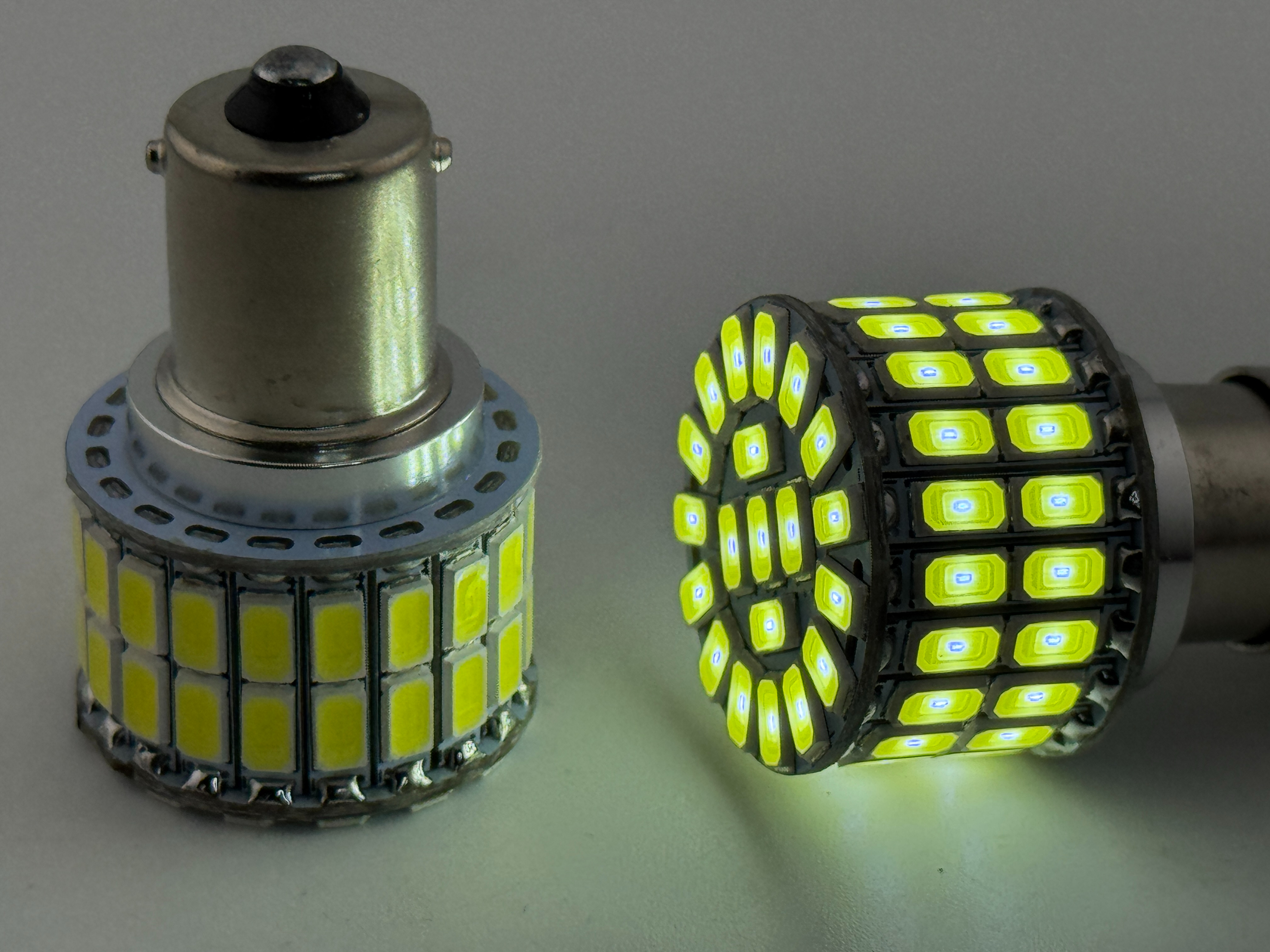 Rebaydo 2pcs BA15S 1156 12 Volt 60 SMD 5730 Single Filament Reduced Profile