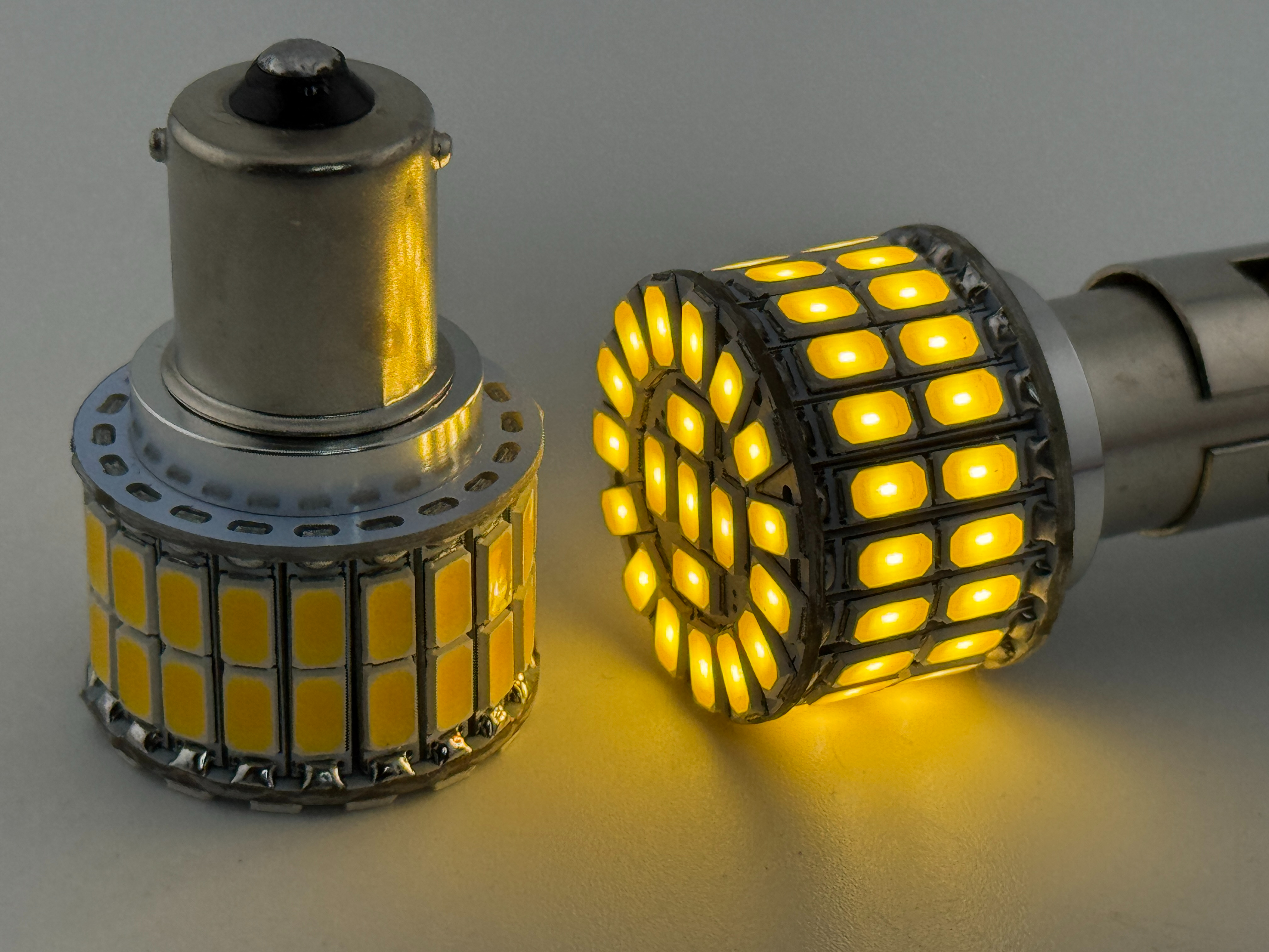 Rebaydo 2pcs BA15S 1156 12 Volt 60 SMD 5730 Single Filament Reduced Profile