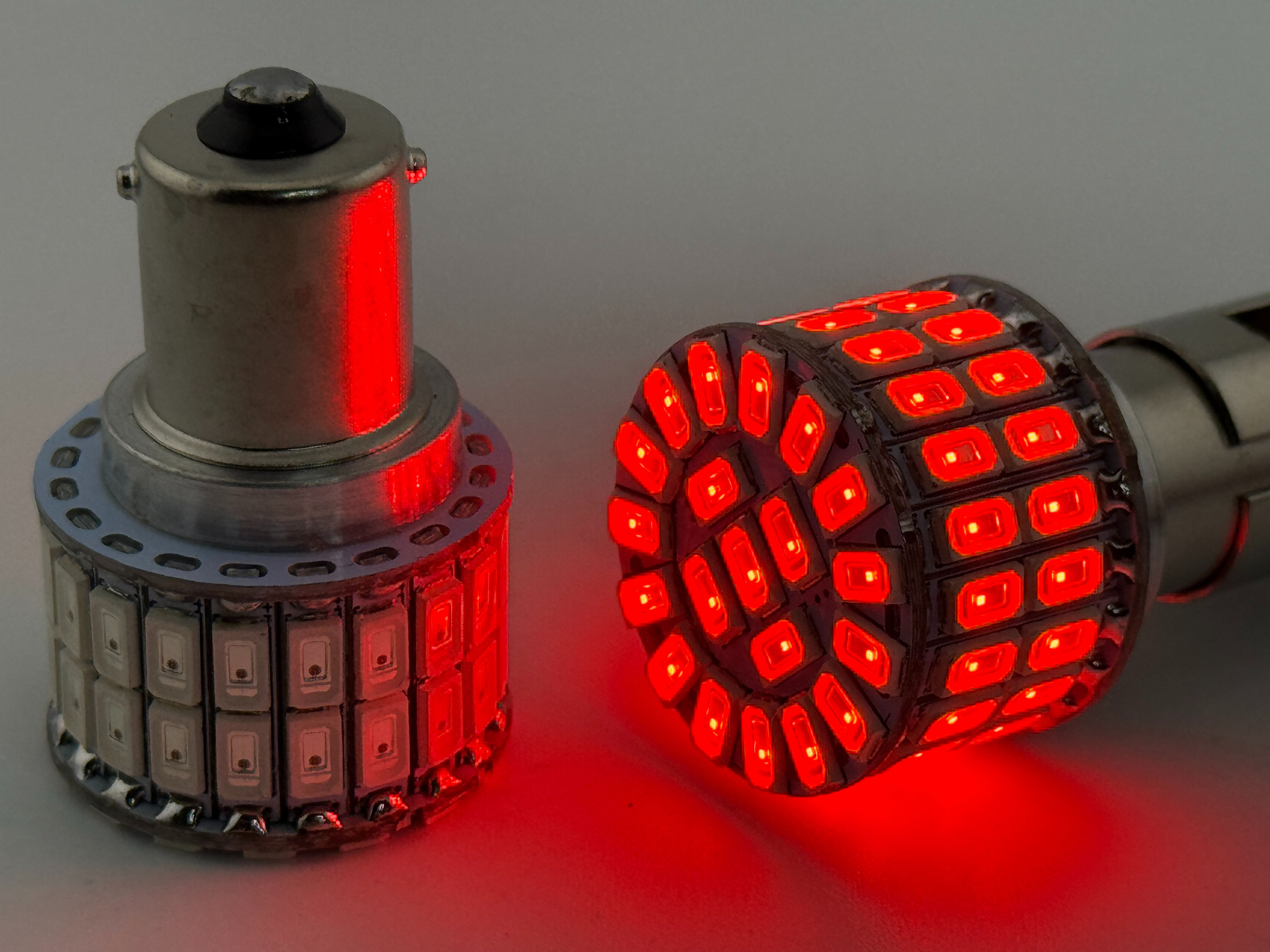 Rebaydo 2pcs BA15S 1156 12 Volt 60 SMD 5730 Single Filament Reduced Profile