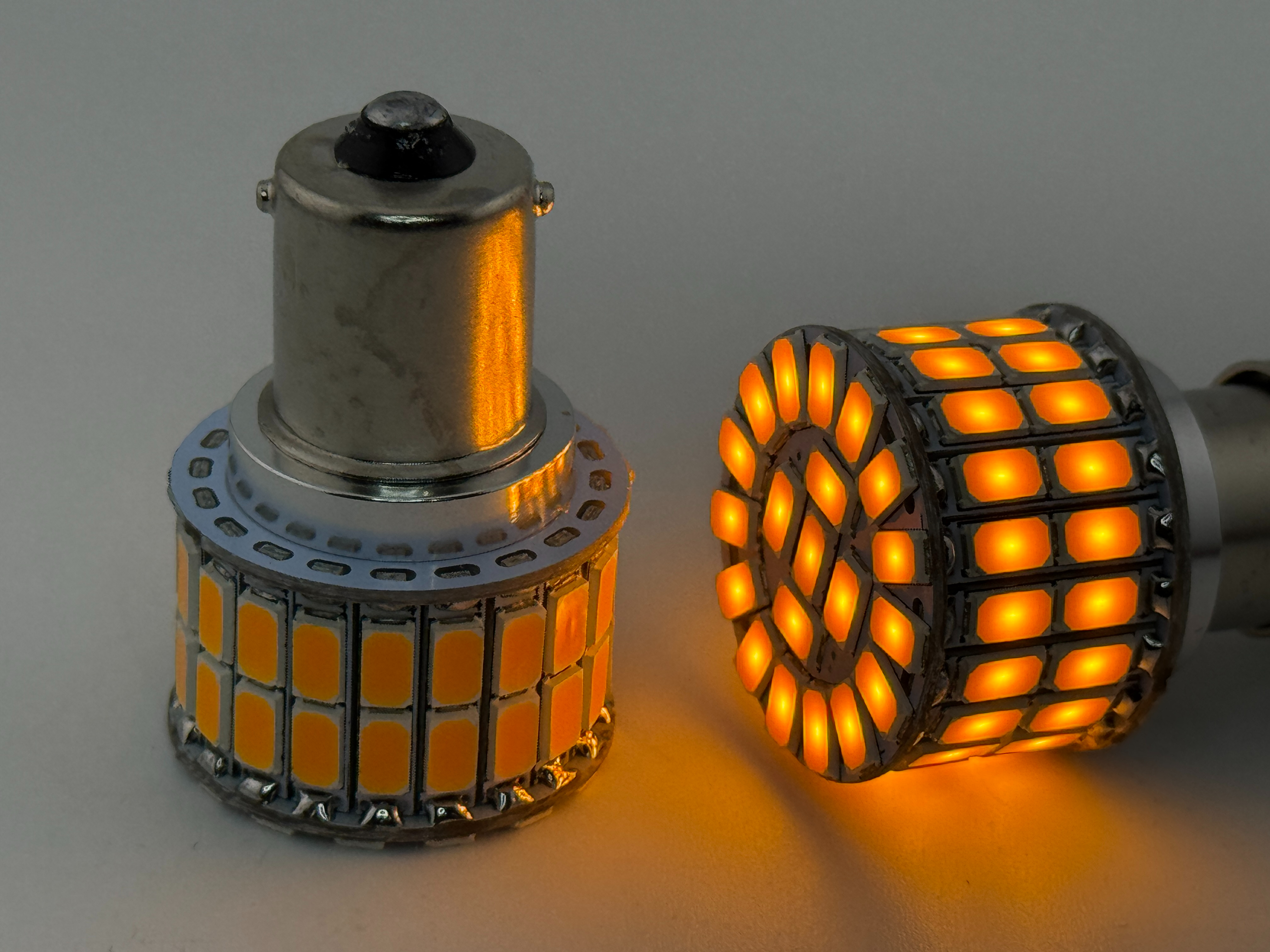 Rebaydo 2pcs BA15S 1156 12 Volt 60 SMD 5730 Single Filament Reduced Profile