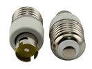 Rebaydo 2pcs E26/E27 Male to BA15S Female Socket Converter