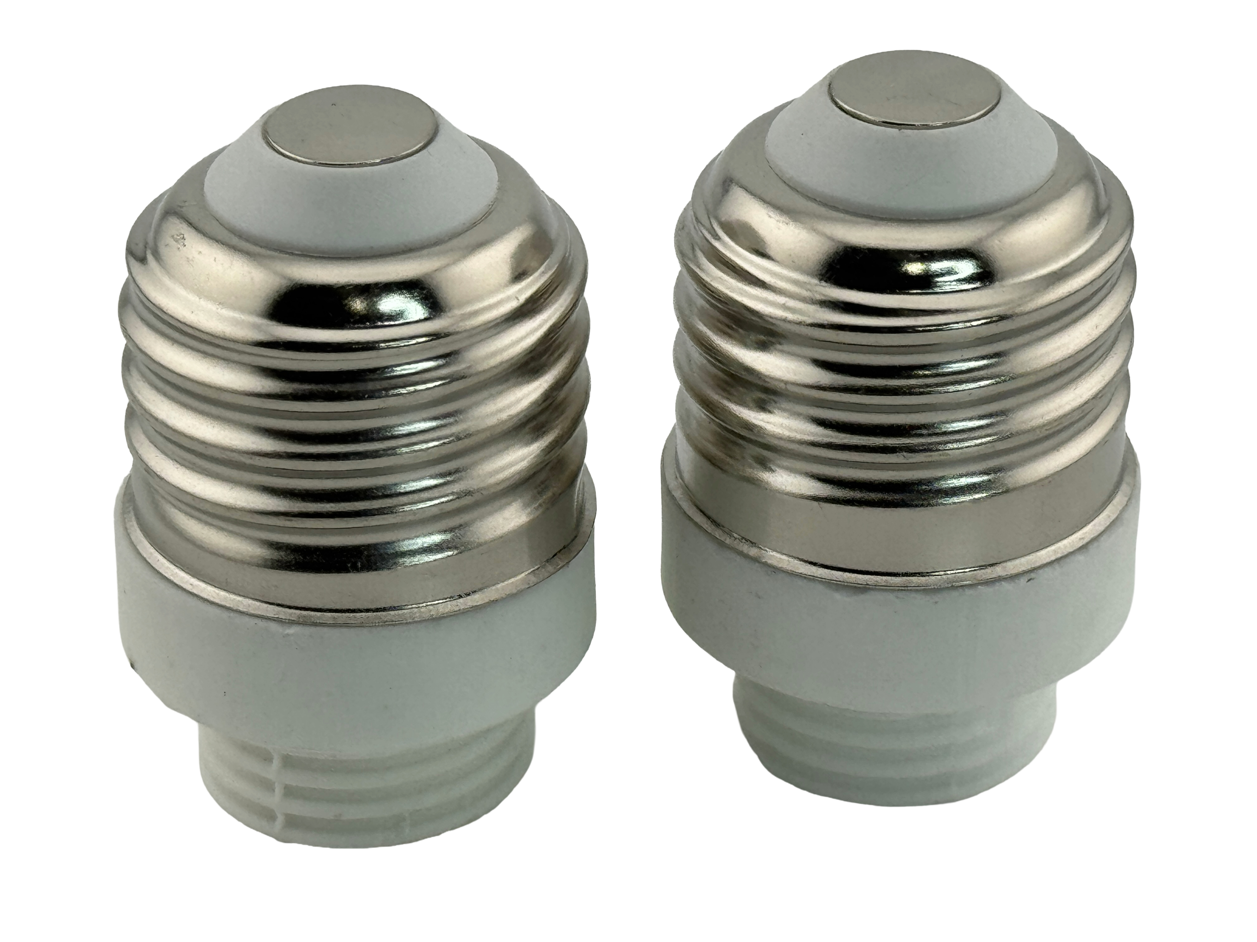 Rebaydo 2pcs E26/E27 Male To G9 Female Converter Adapter Ceramic