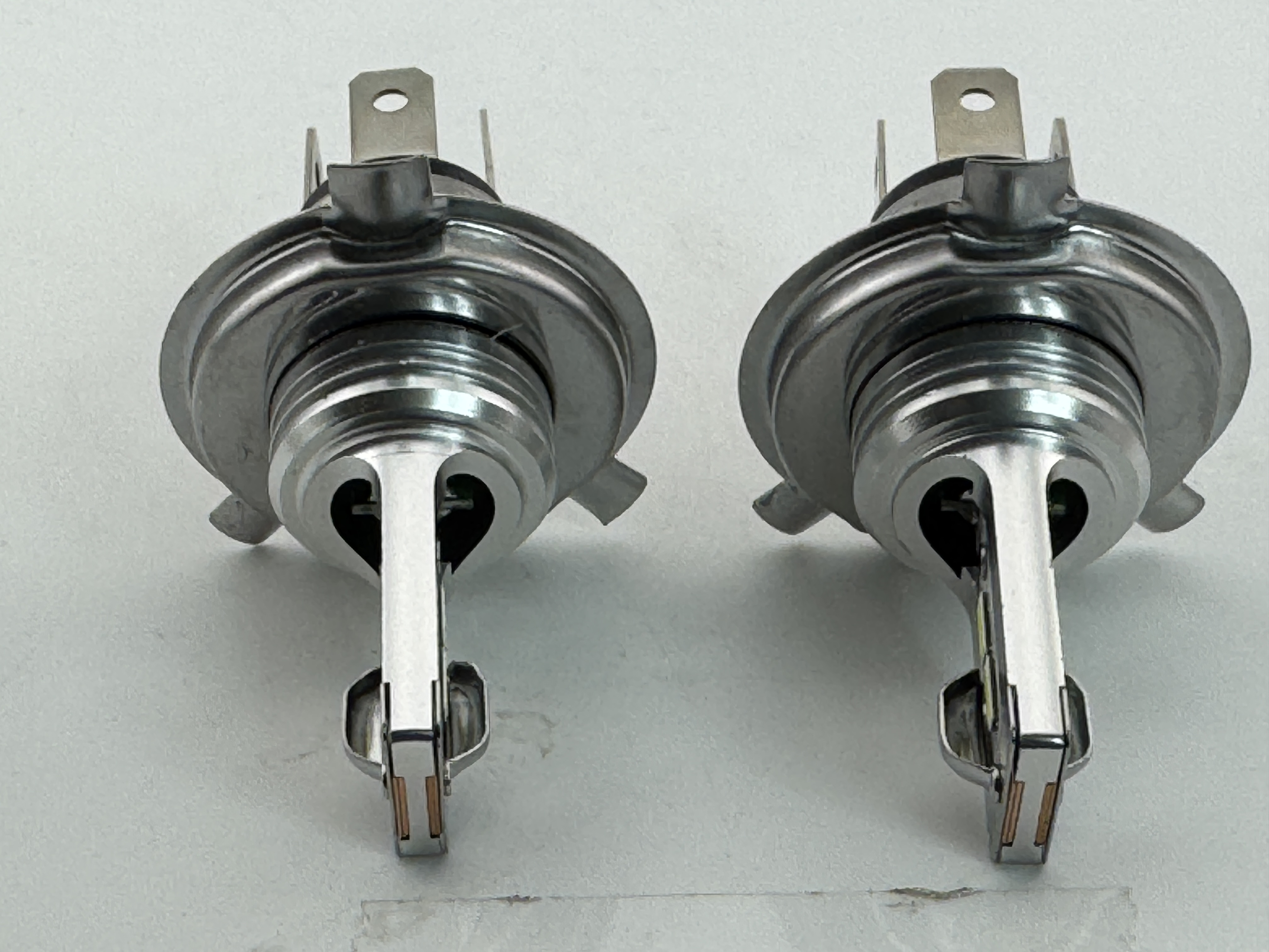 H4 P43t LED Headlight Bulb 5 to 9 Volts Non Polarity Dual Filament Pair