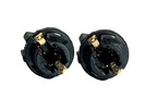 Rebaydo 2pcs T5 female socket Miniature Wedge Twist Lock Black