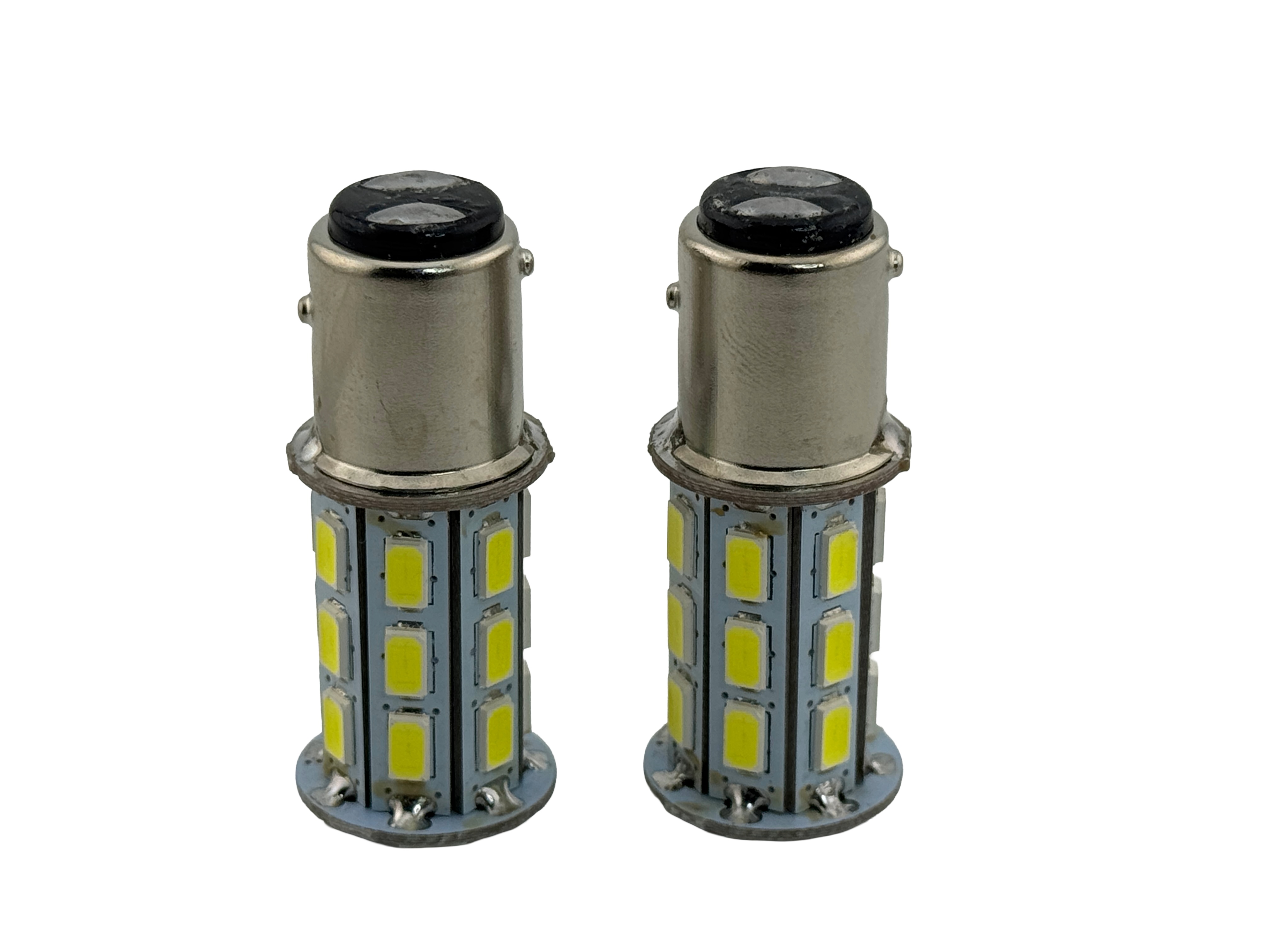 Rebaydo 2pcs 1157 LED Bulb BAY15D 27 SMD 5730 10 to 30 Volt DC 3 Watt S25