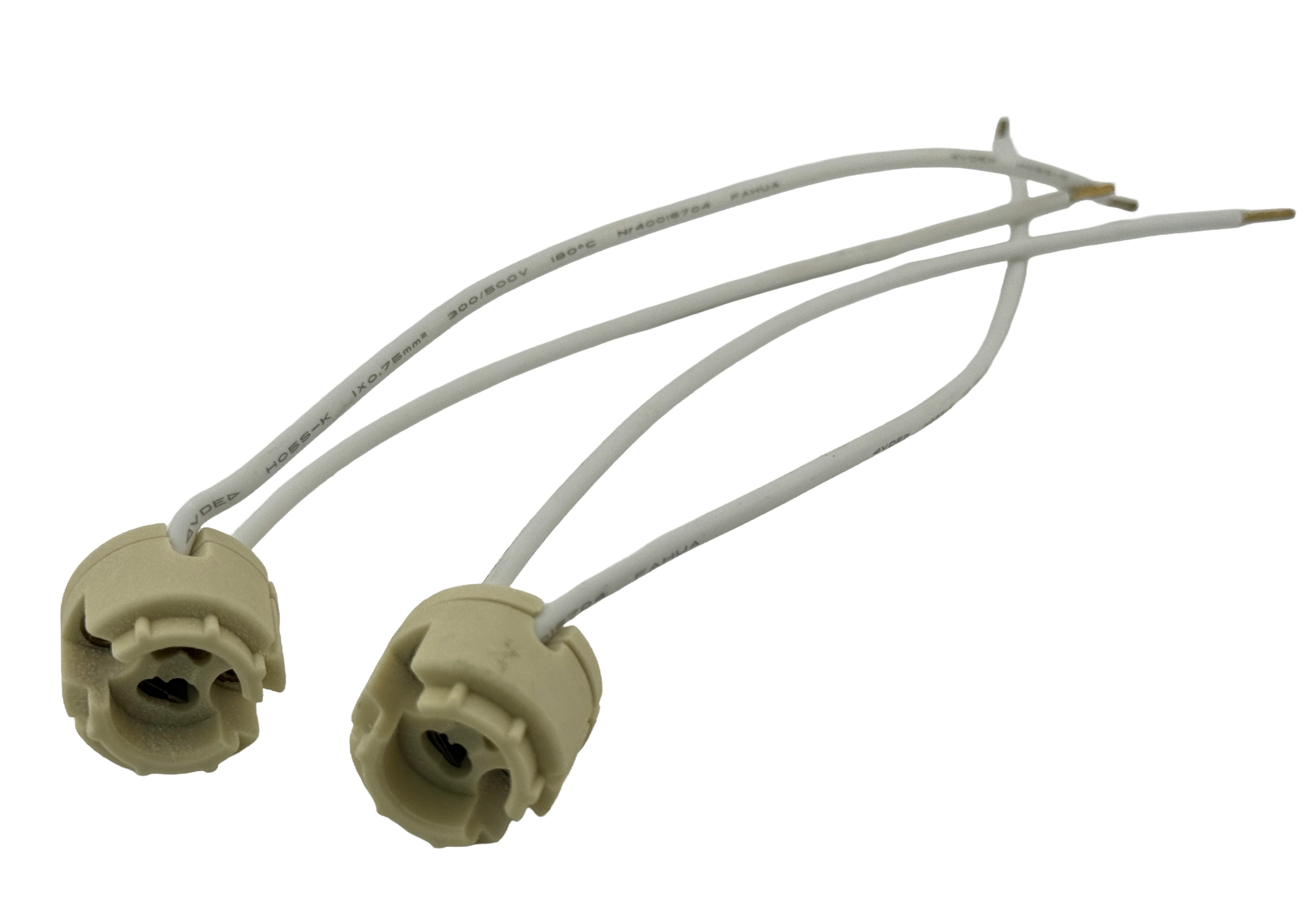 2pcs GU6.5 female Lamp Holder with wires