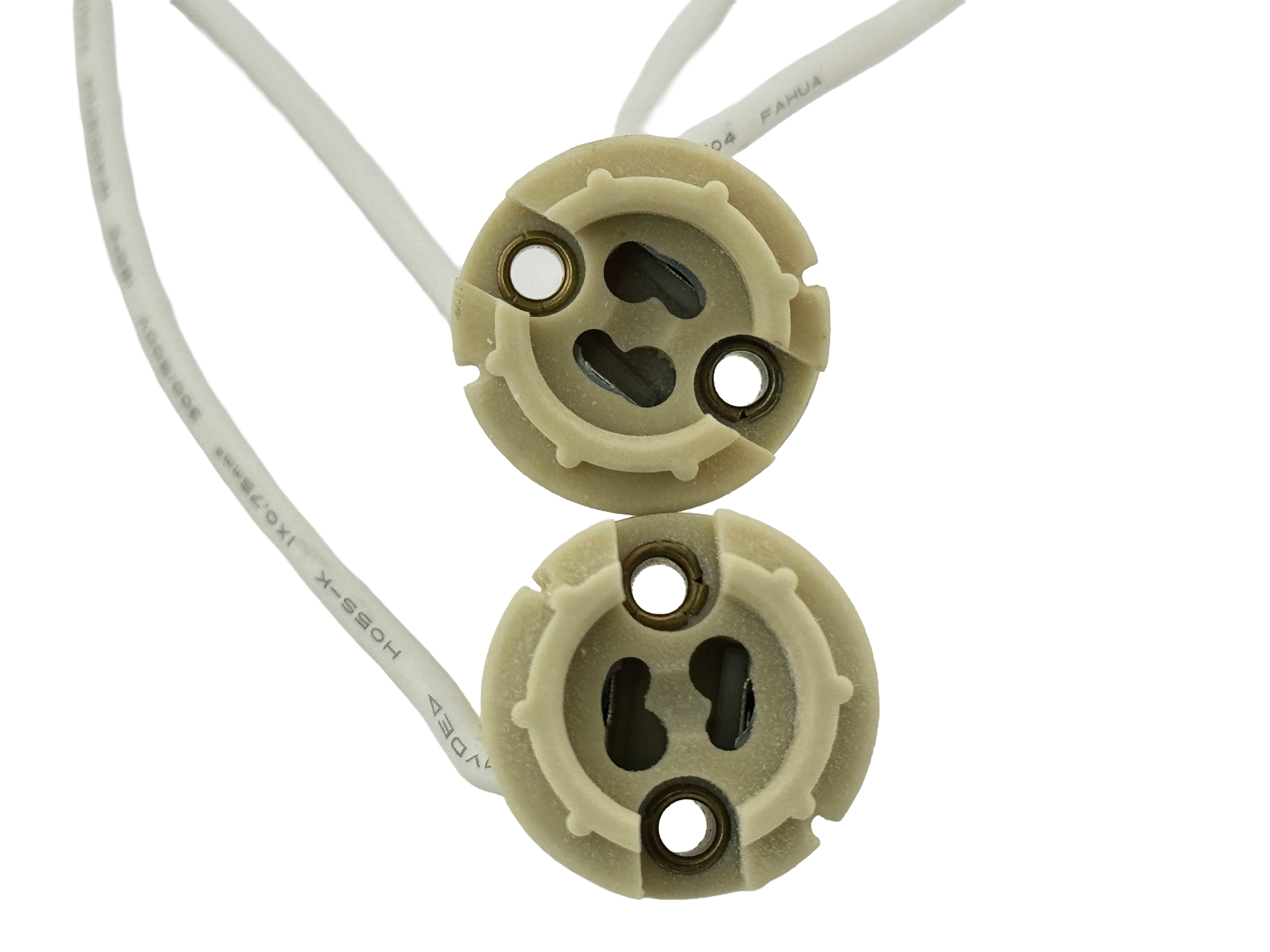 2pcs GU6.5 female Lamp Holder with wires
