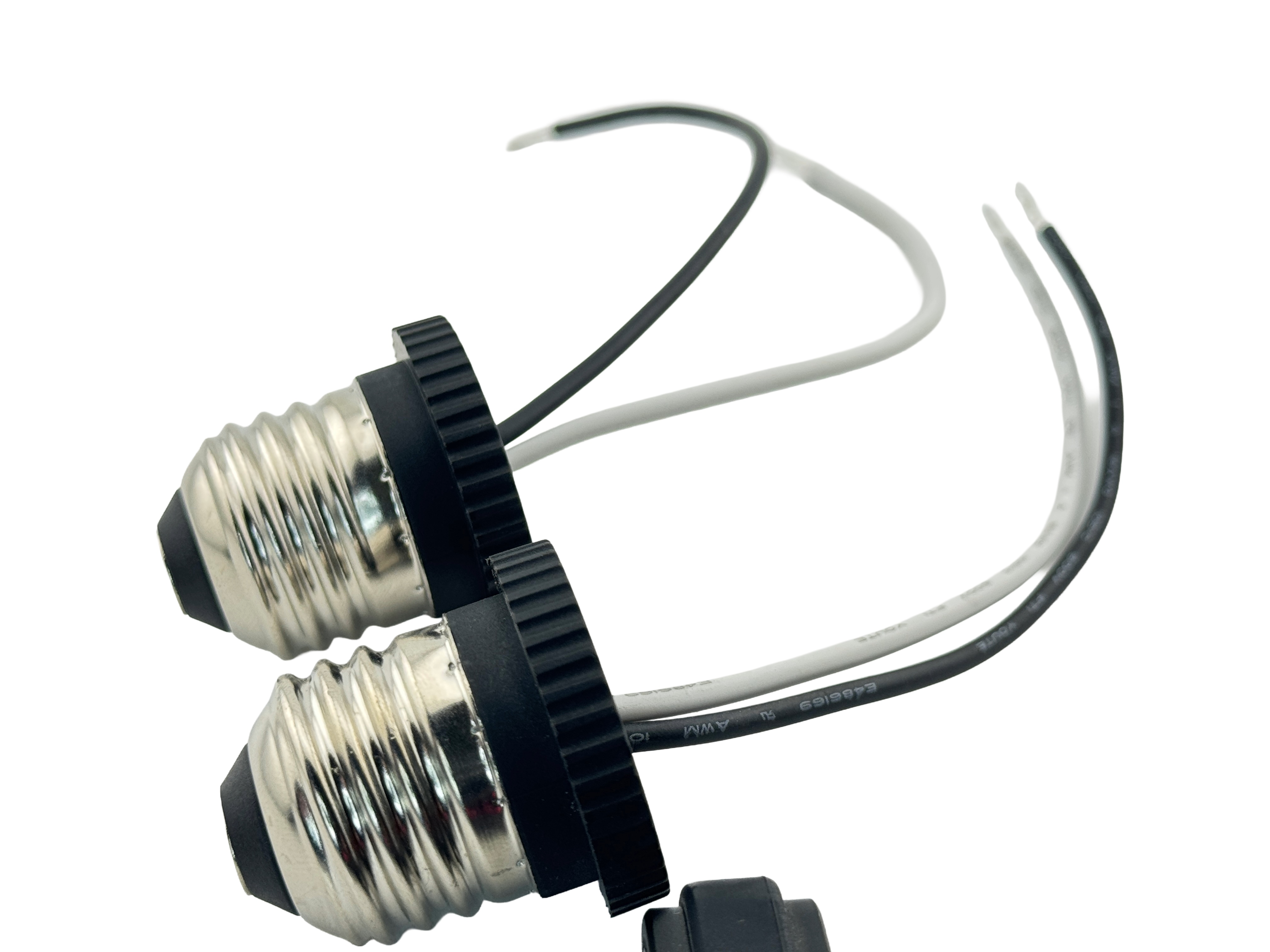 2pc E26 male socket with wires