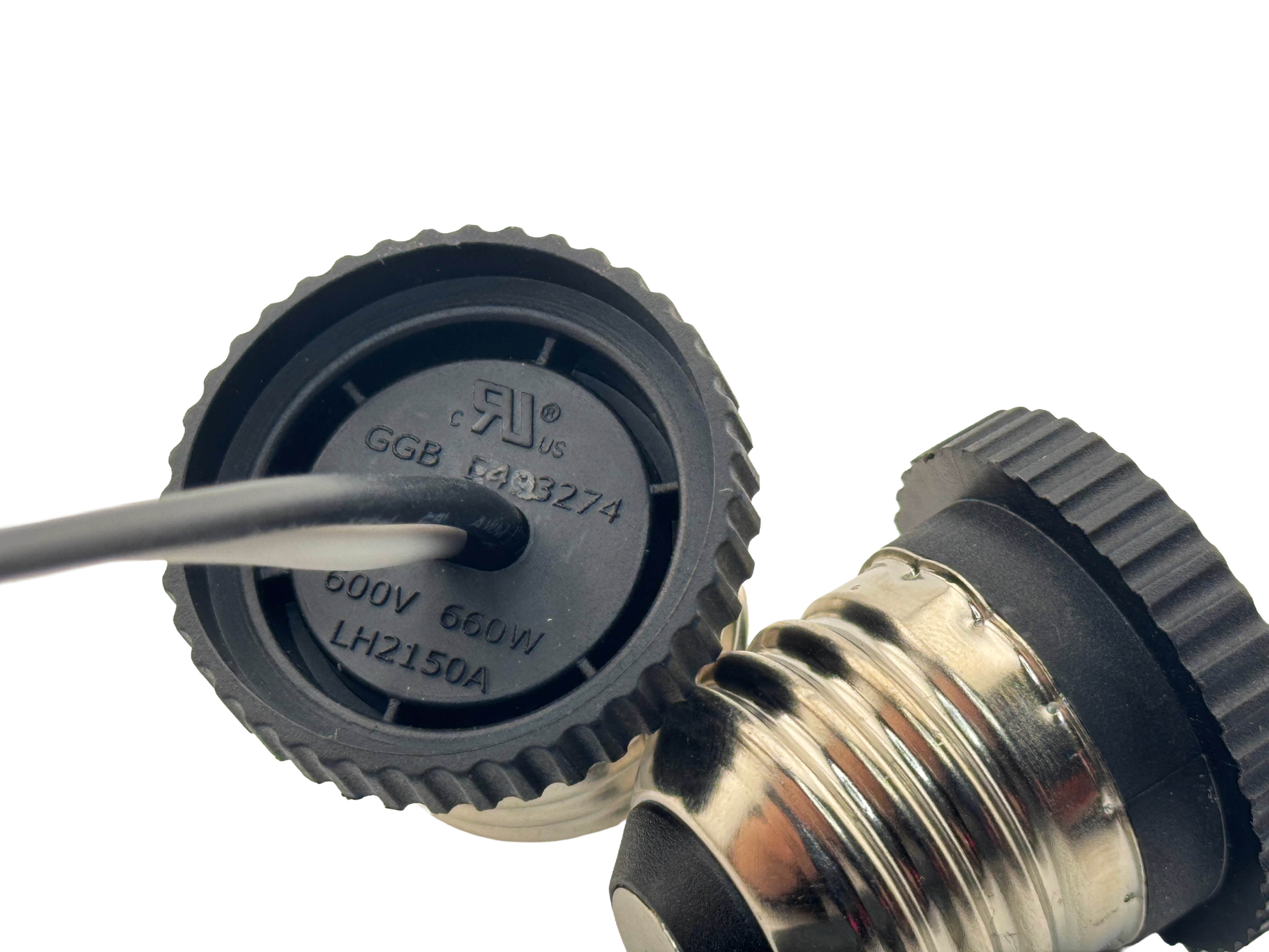 2pc E26 male socket with wires