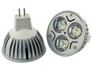 Rebaydo 2pcs MR16 GU5.3 Base Three 1 Watt LED 12 Volt AC Or DC