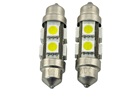 Rebaydo 2pcs Festoon LED 360 Degree 39 mm 8 5050 12 Volt DC 
