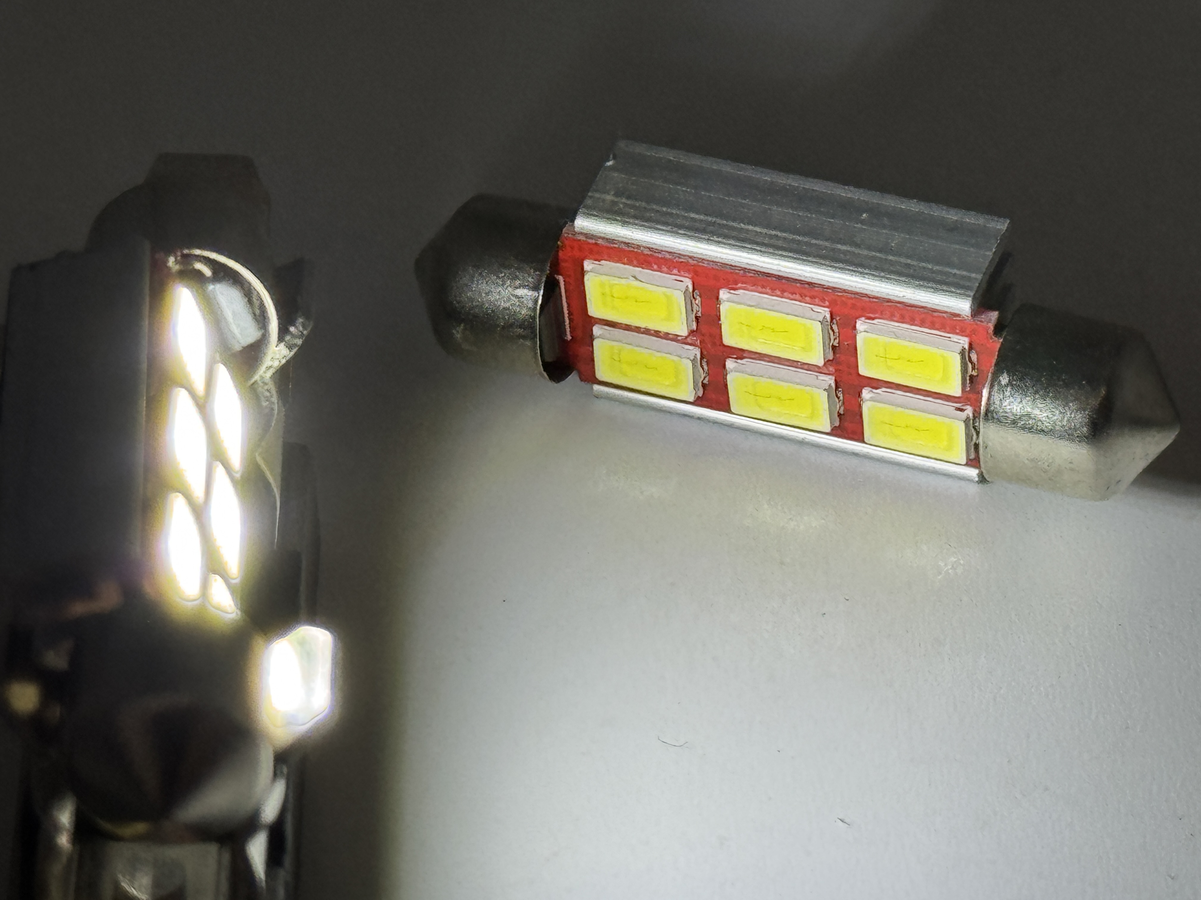 Rebaydo 2pcs Festoon 39mm 3 Watt 6 x 5730 SMD 12V AC/DC 1 1/2 inch