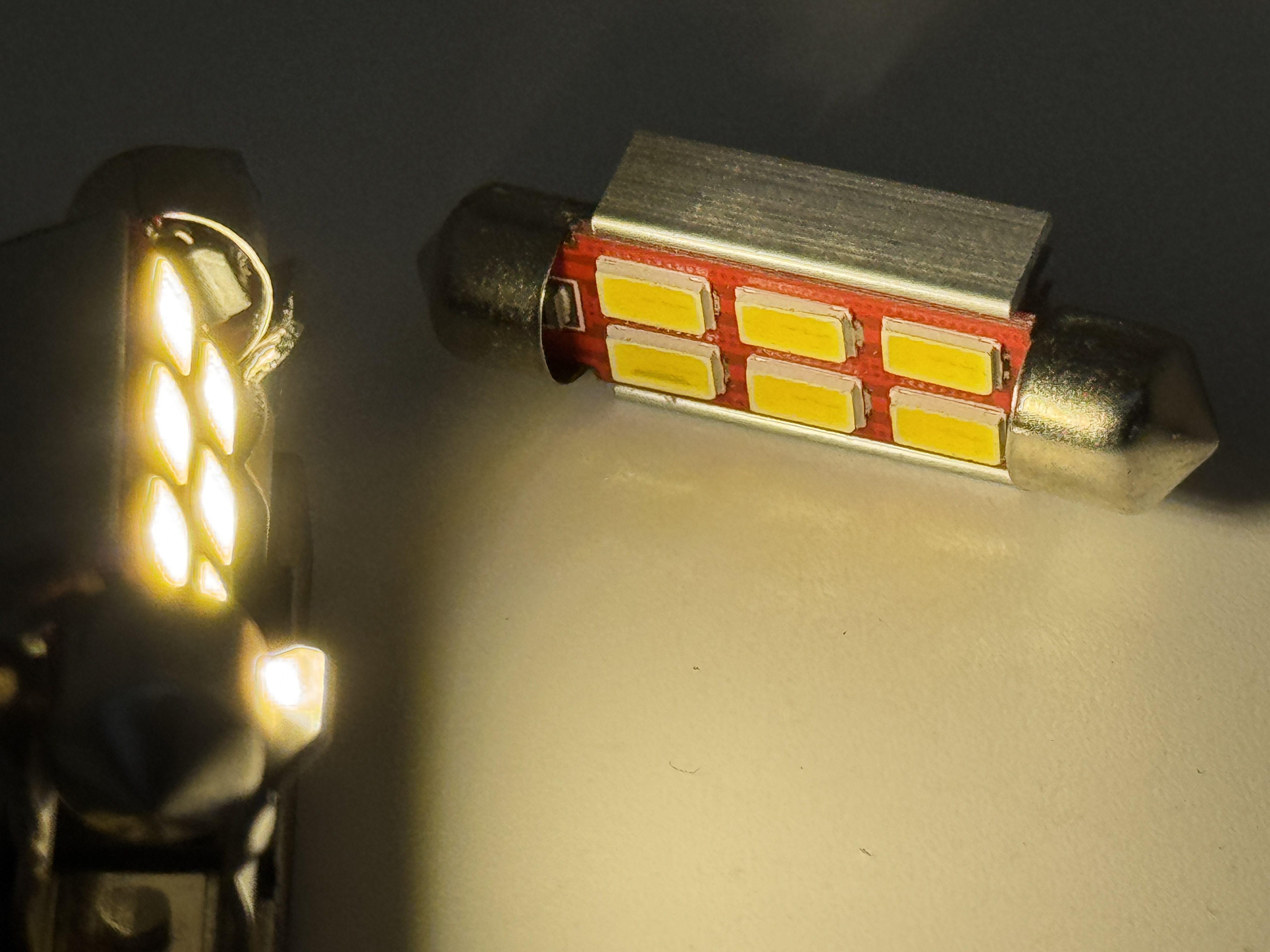 Rebaydo 2pcs Festoon 39mm 3 Watt 6 x 5730 SMD 12V AC/DC 1 1/2 inch