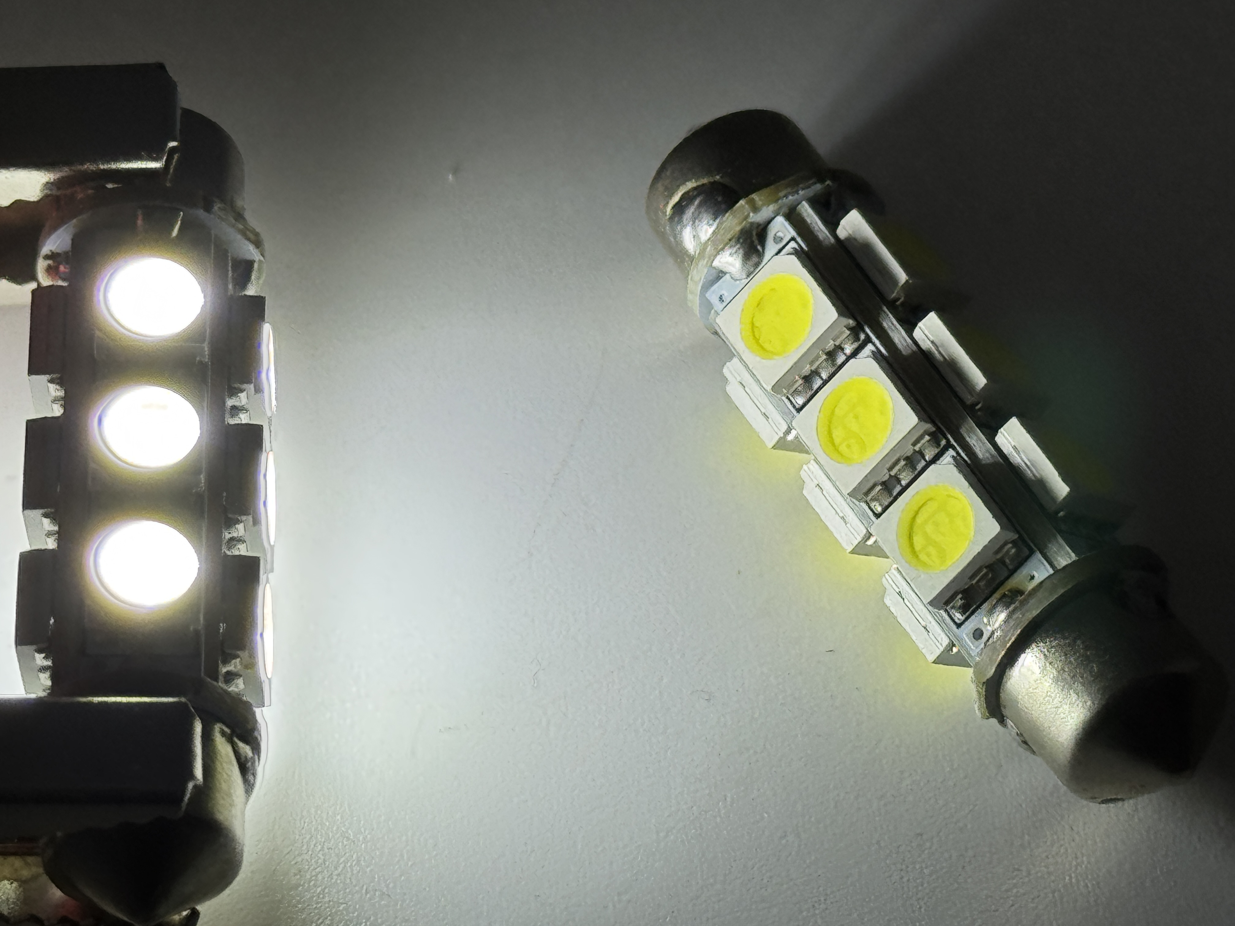 Rebaydo 2pcs Festoon 42 mm 12 SMD 5050 3 Chip 1-3/4 Inches 12 Volt DC