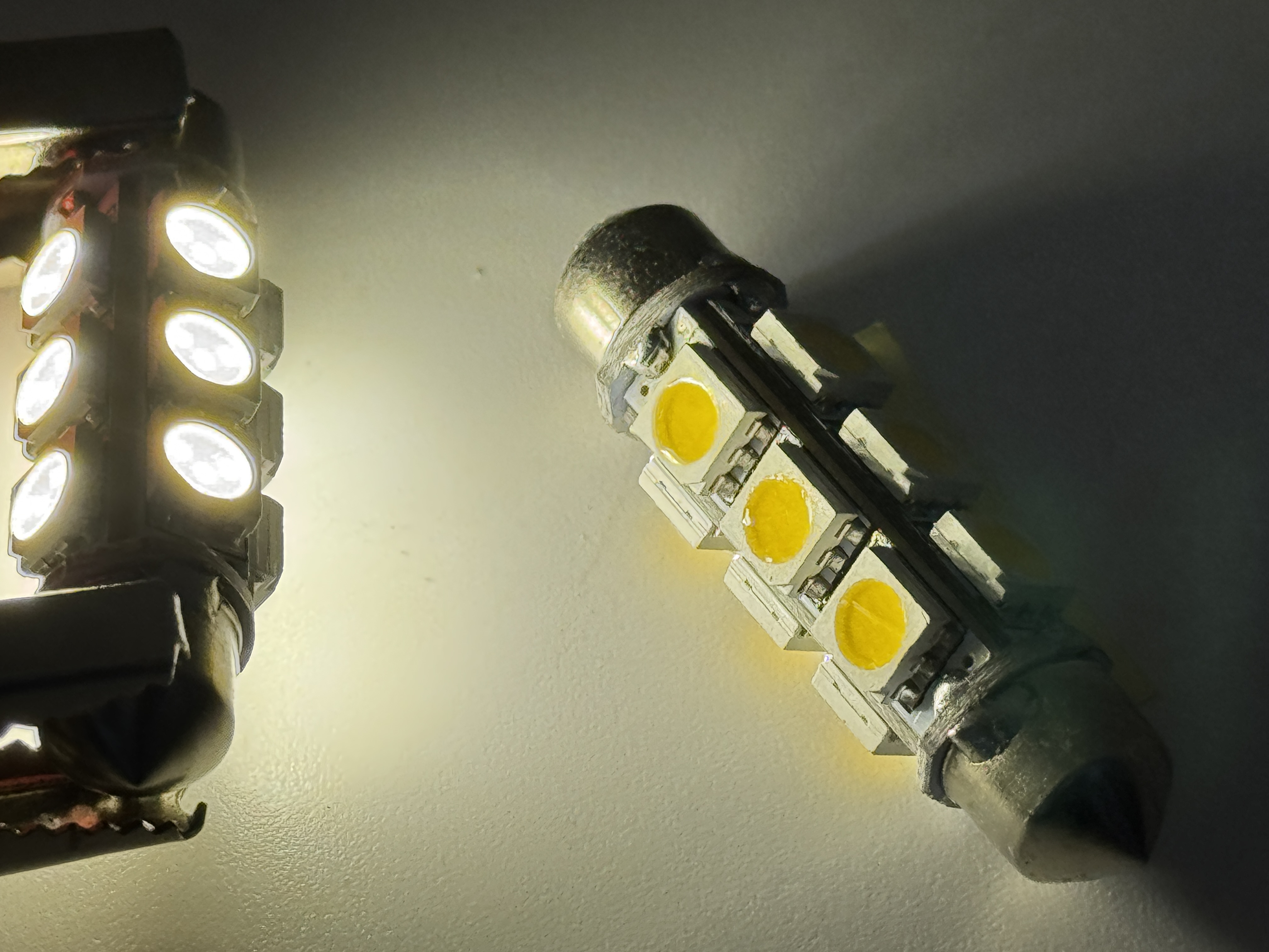 Rebaydo 2pcs Festoon 42 mm 12 SMD 5050 3 Chip 1-3/4 Inches 12 Volt DC