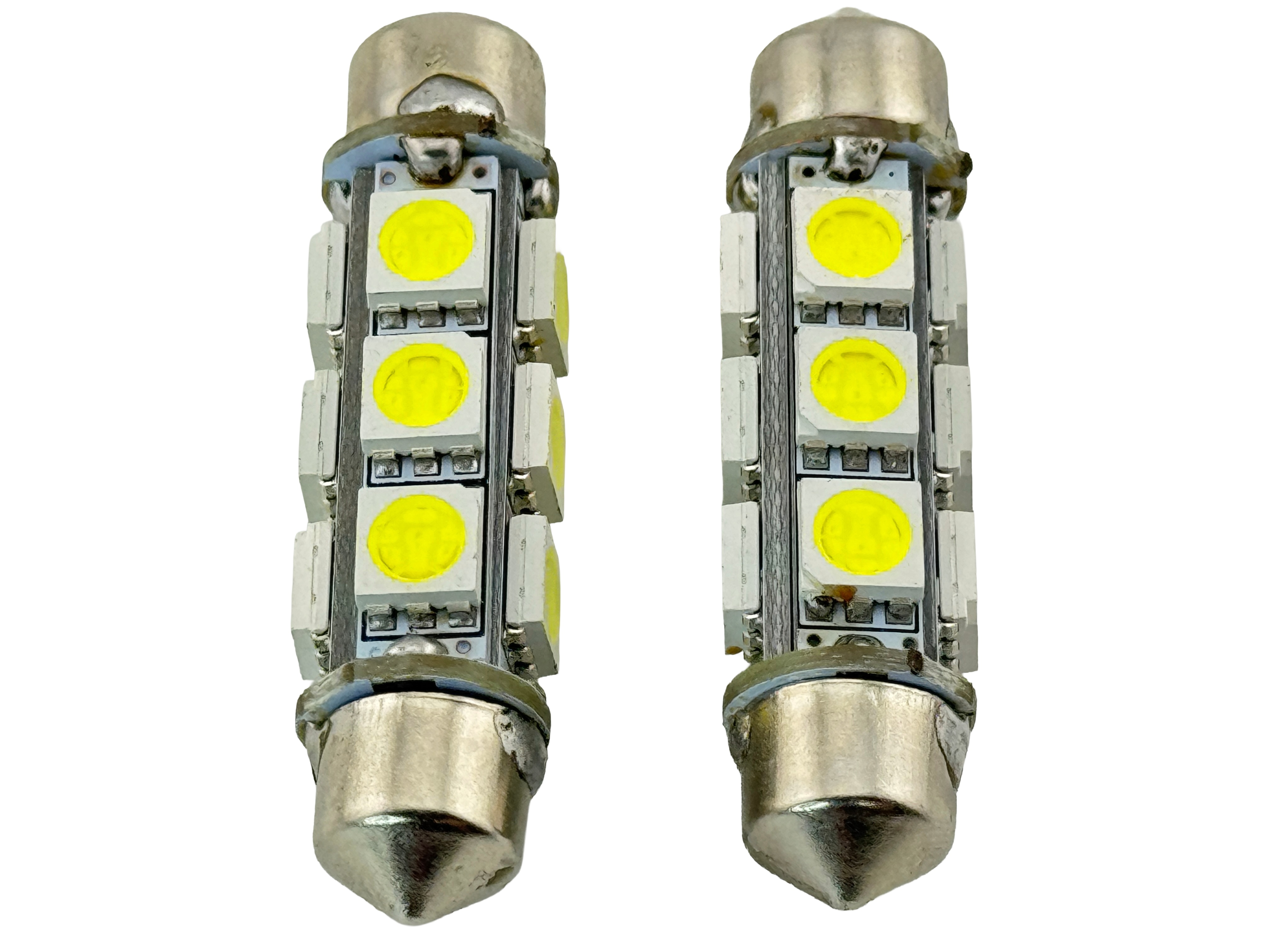 Rebaydo 2pcs Festoon 42 mm 12 SMD 5050 3 Chip 1-3/4 Inches 12 Volt DC